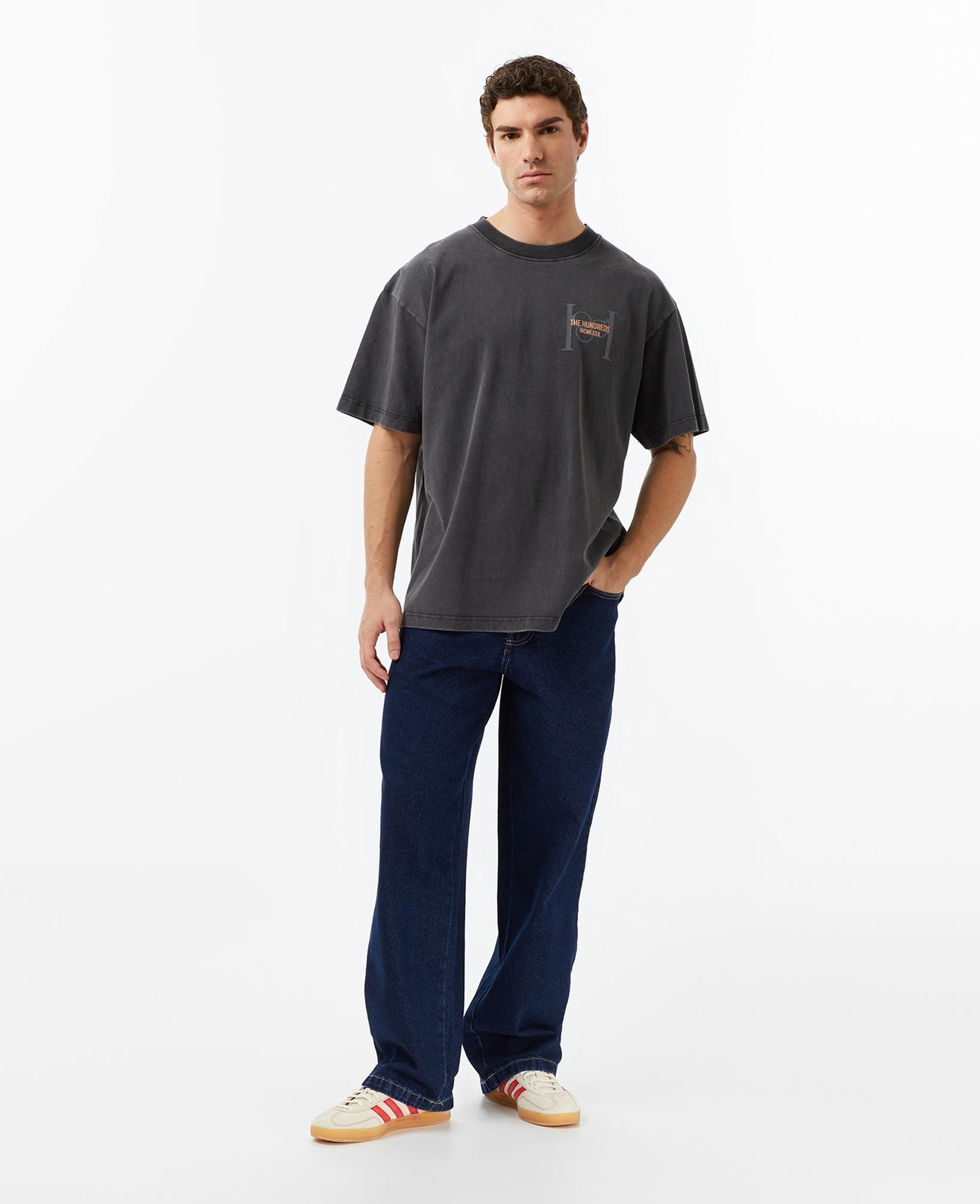 The Hundreds Monogram Erkek Siyah T-Shirt