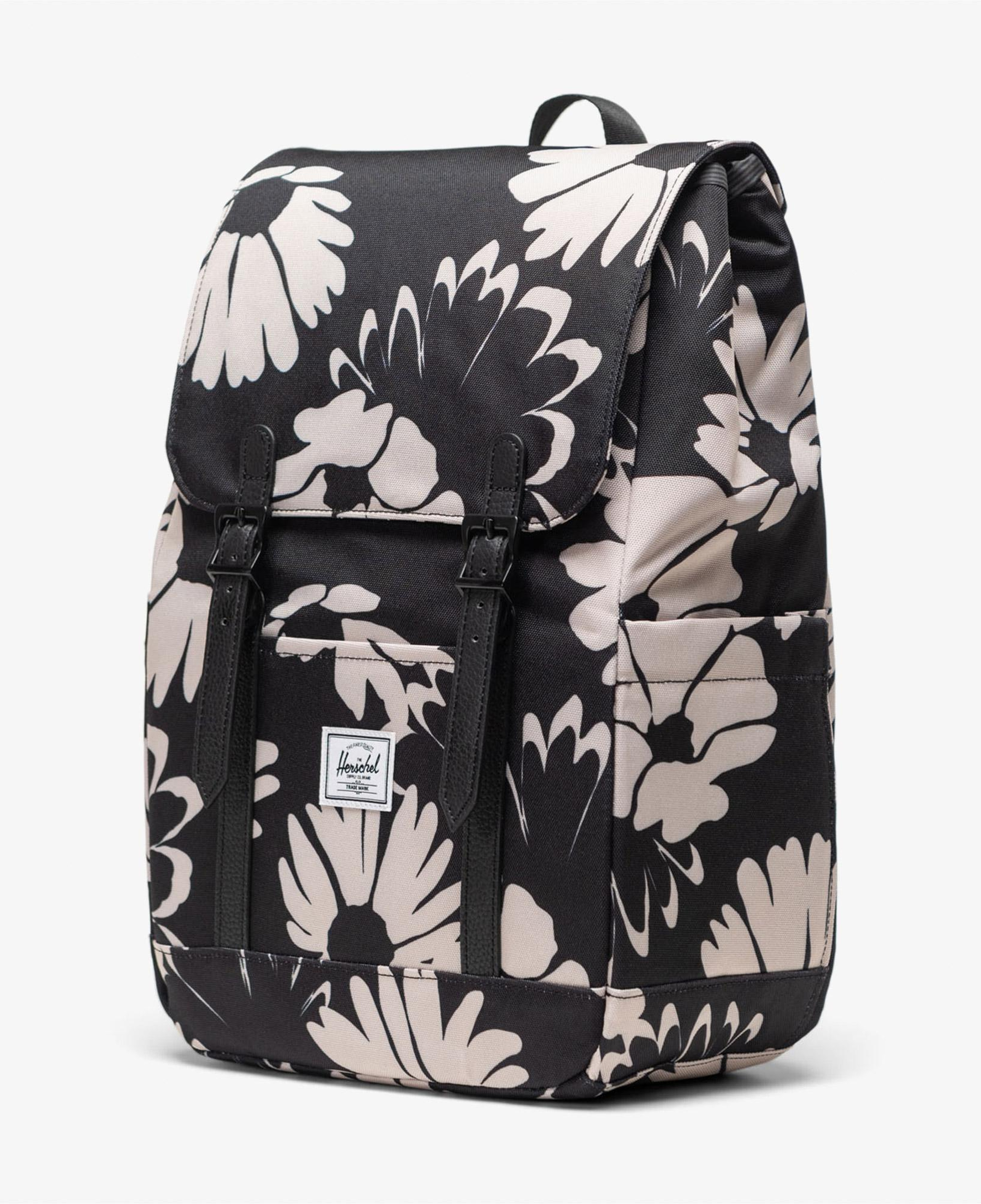 Herschel Retreat Flowers Unisex Siyah Sırt Çantası