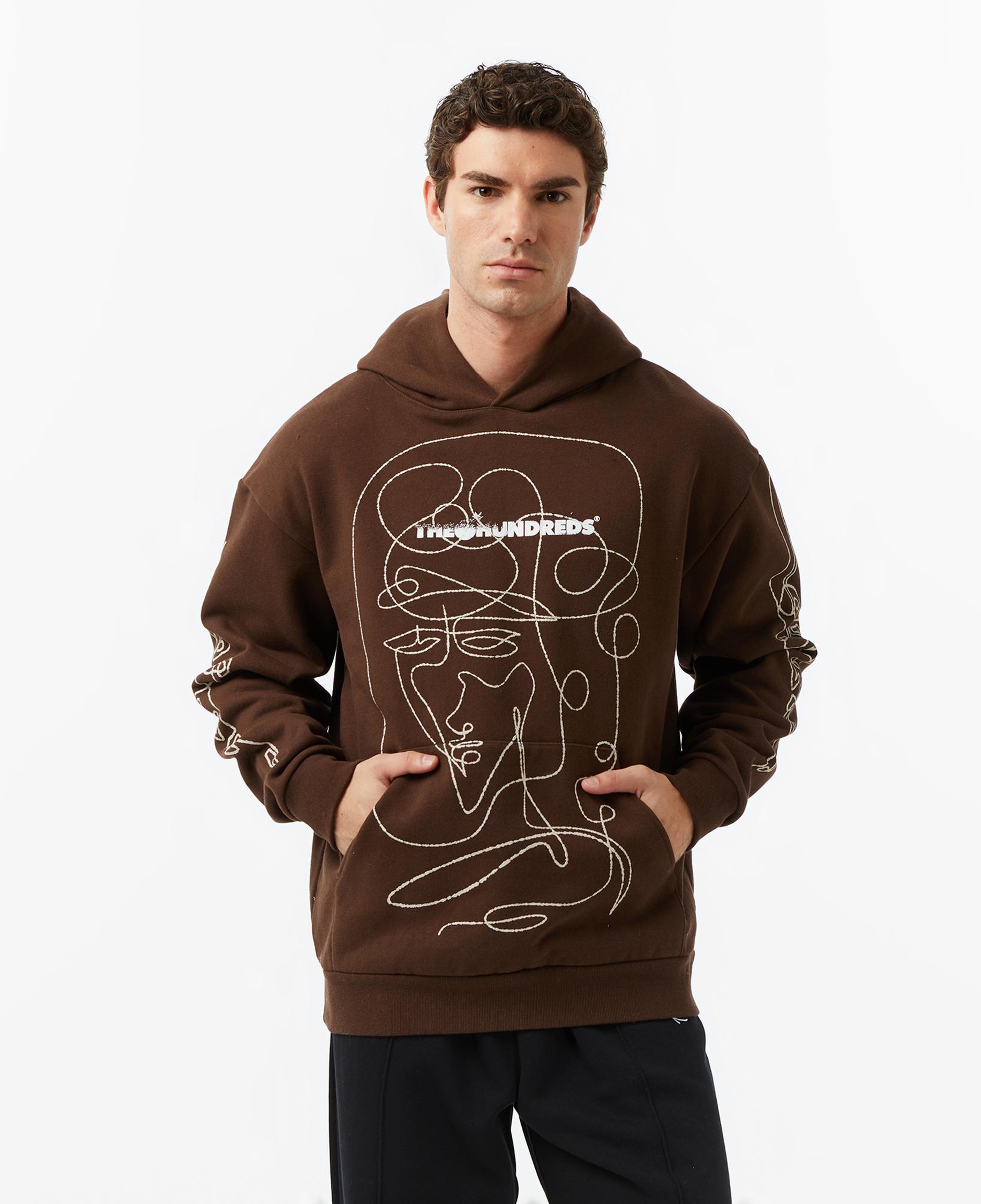 The Hundreds Live in Chaos Erkek Kahverengi Sweatshirt