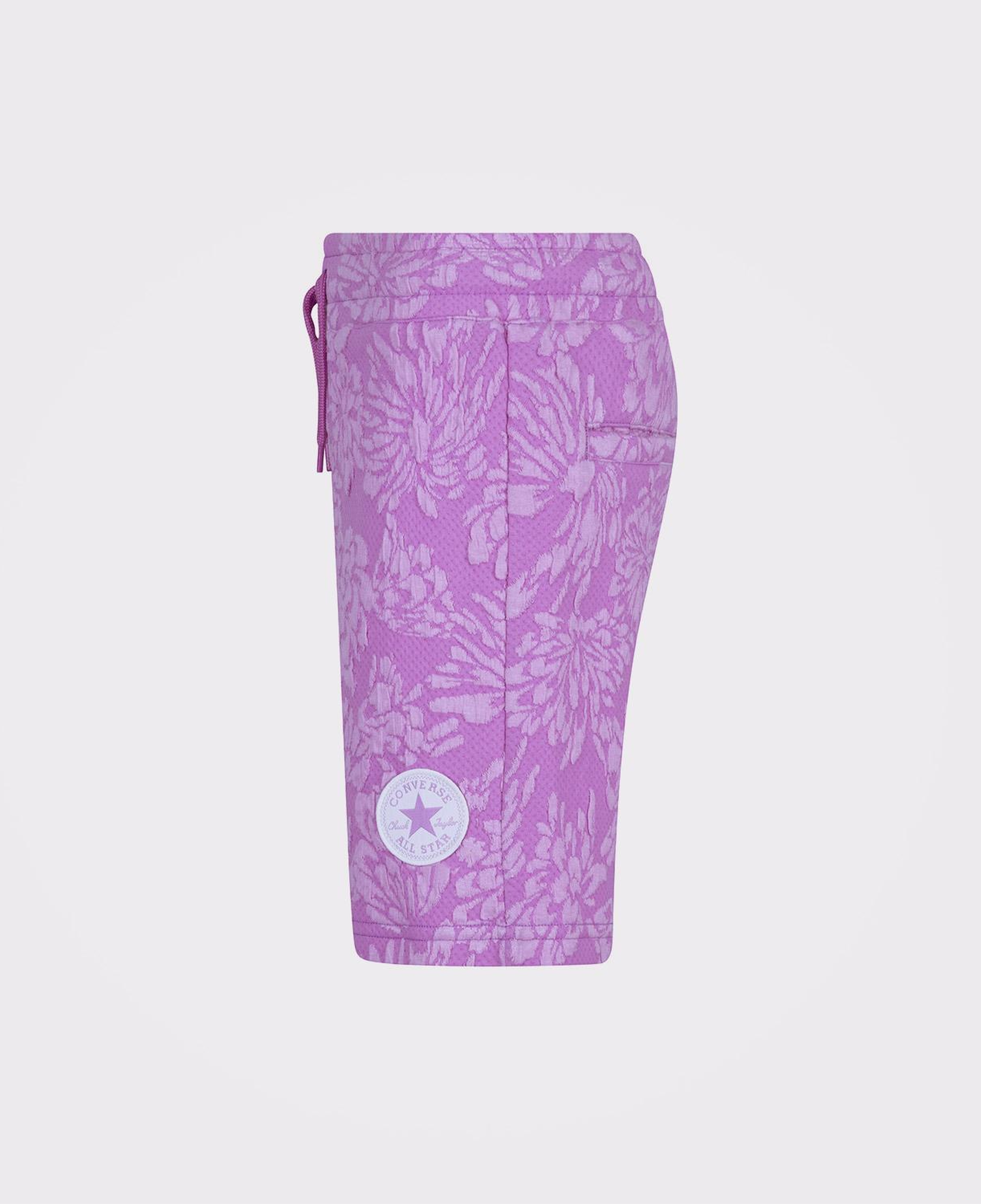 Converse Floral Jacquard Çocuk Mor Şort