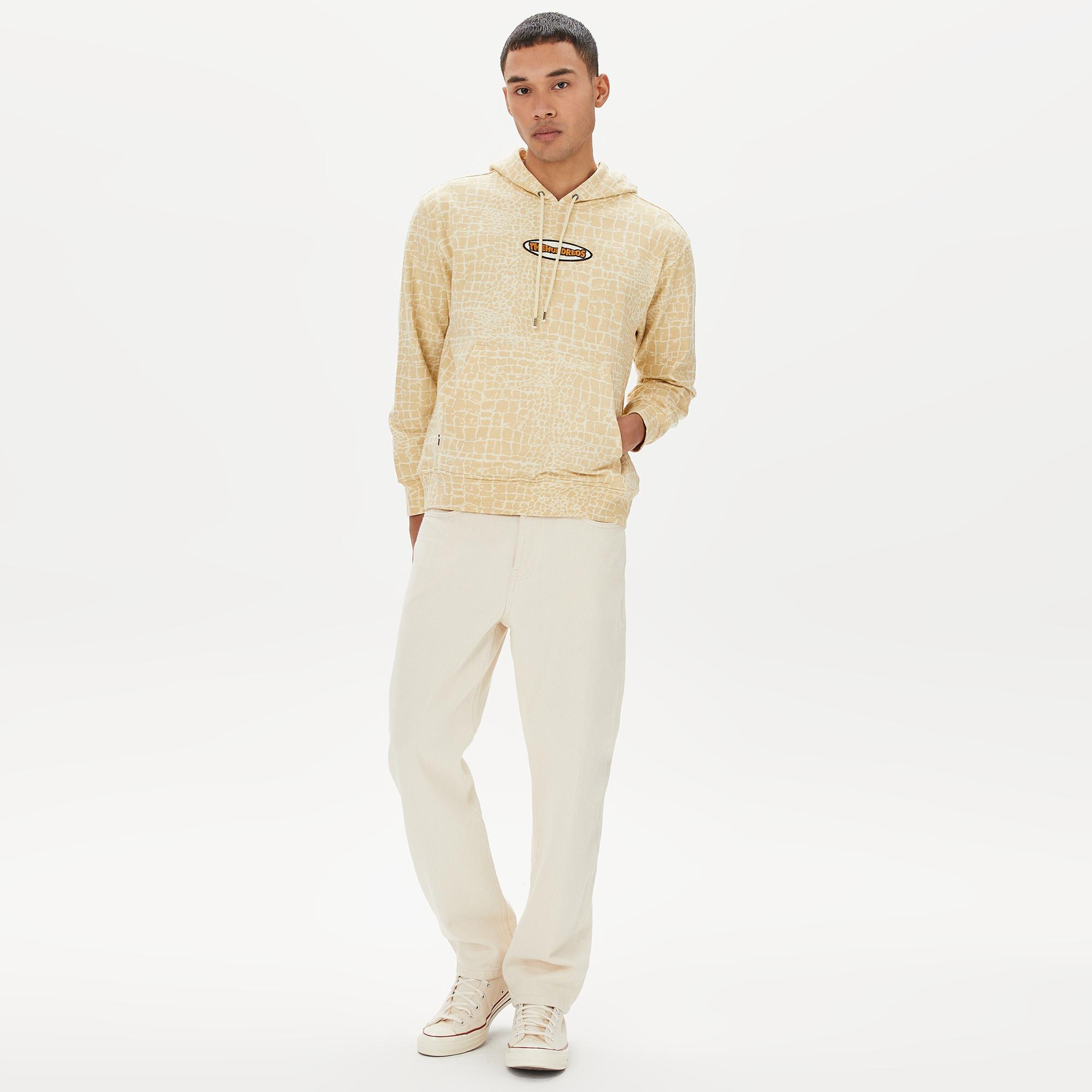The Hundreds Croc Erkek Beyaz Hoodie