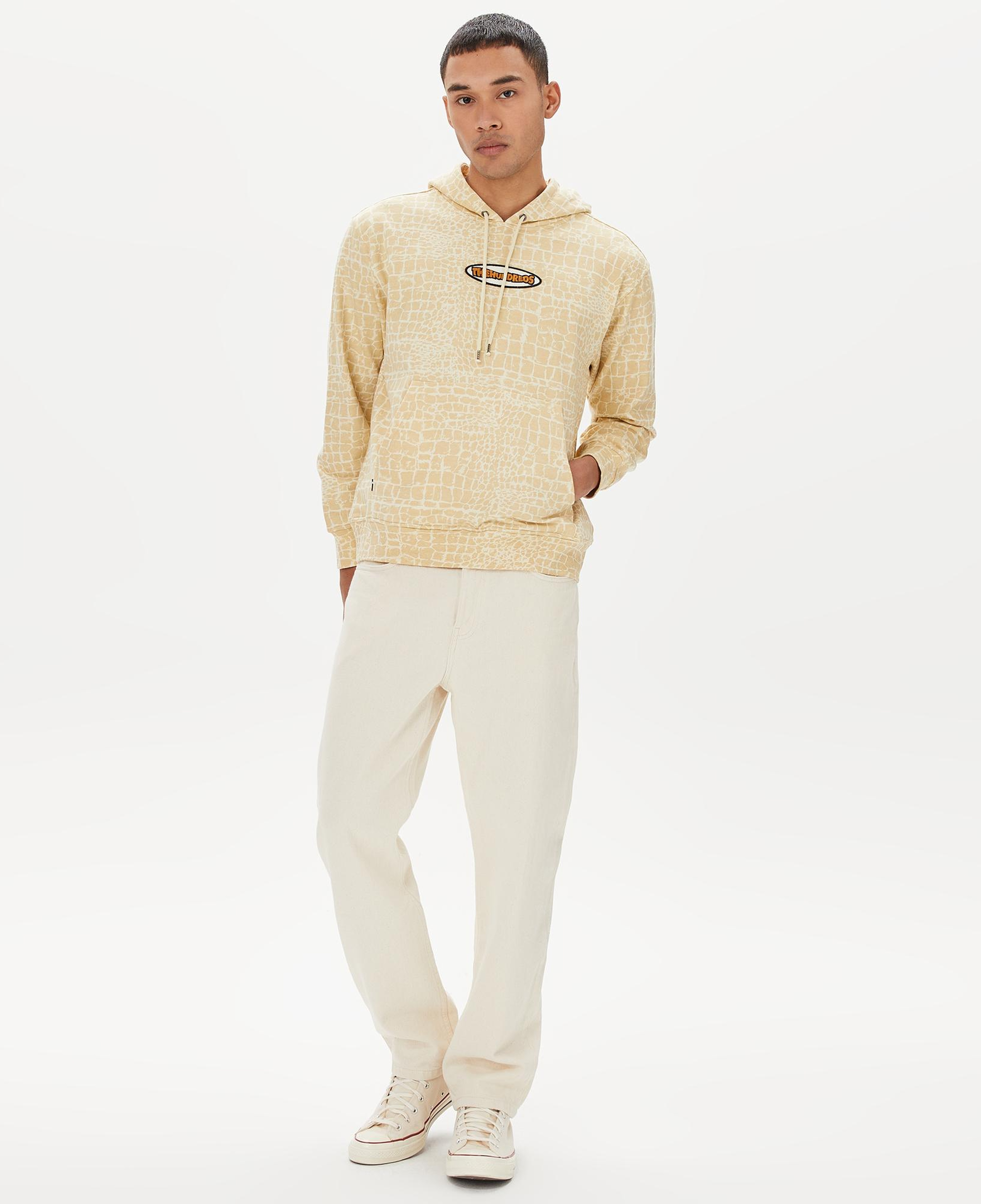 The Hundreds Croc Erkek Beyaz Hoodie