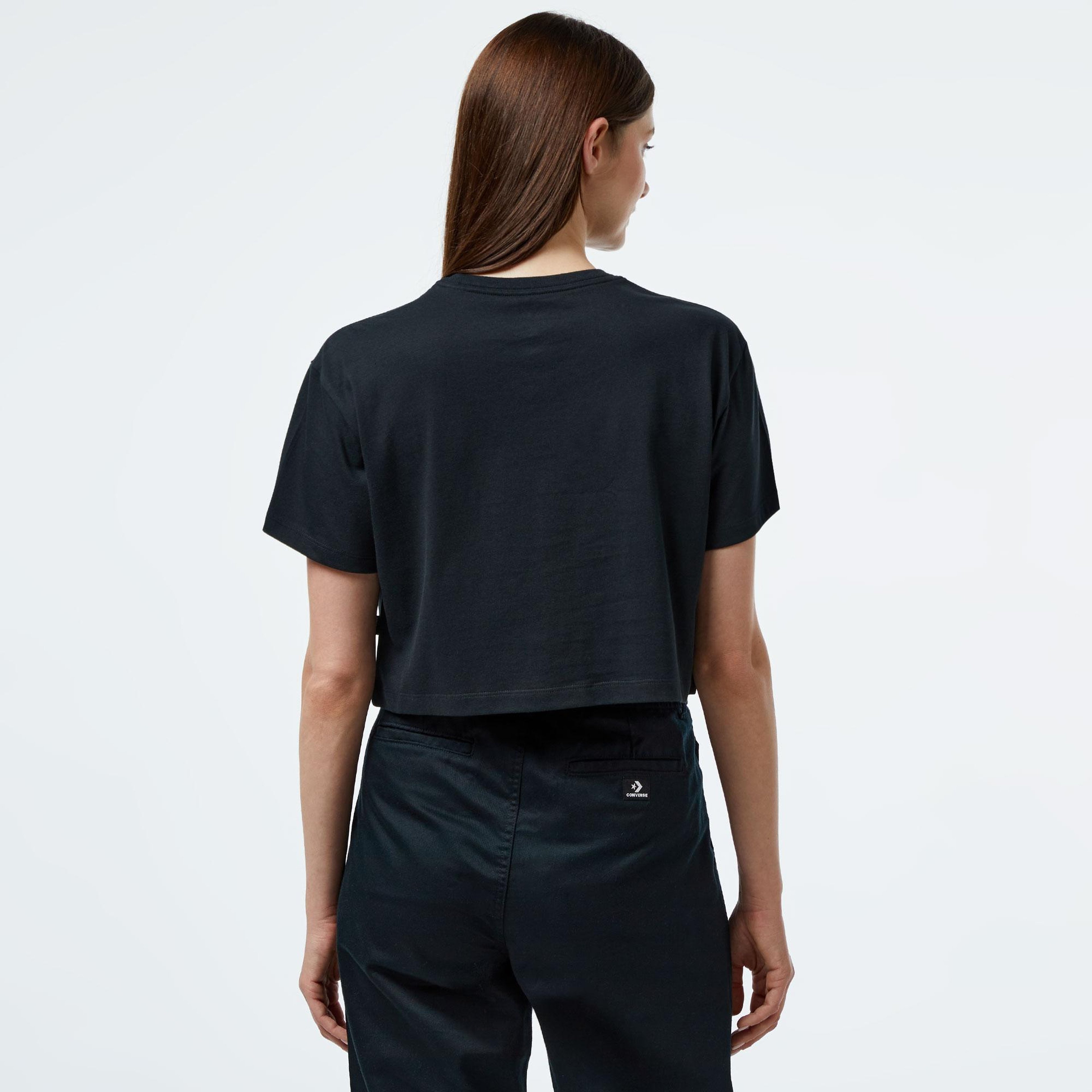 Converse  Collegiate Gold Kadın Siyah T-Shirt