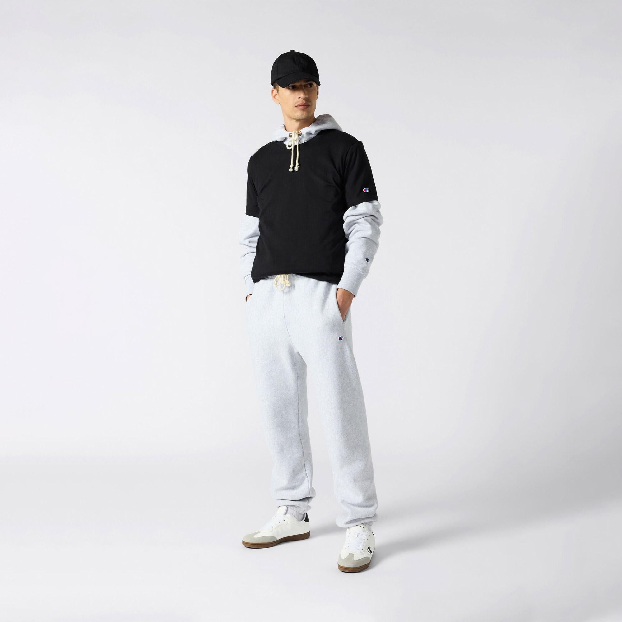 Champion Relaxed Fit Erkek Siyah T-Shirt
