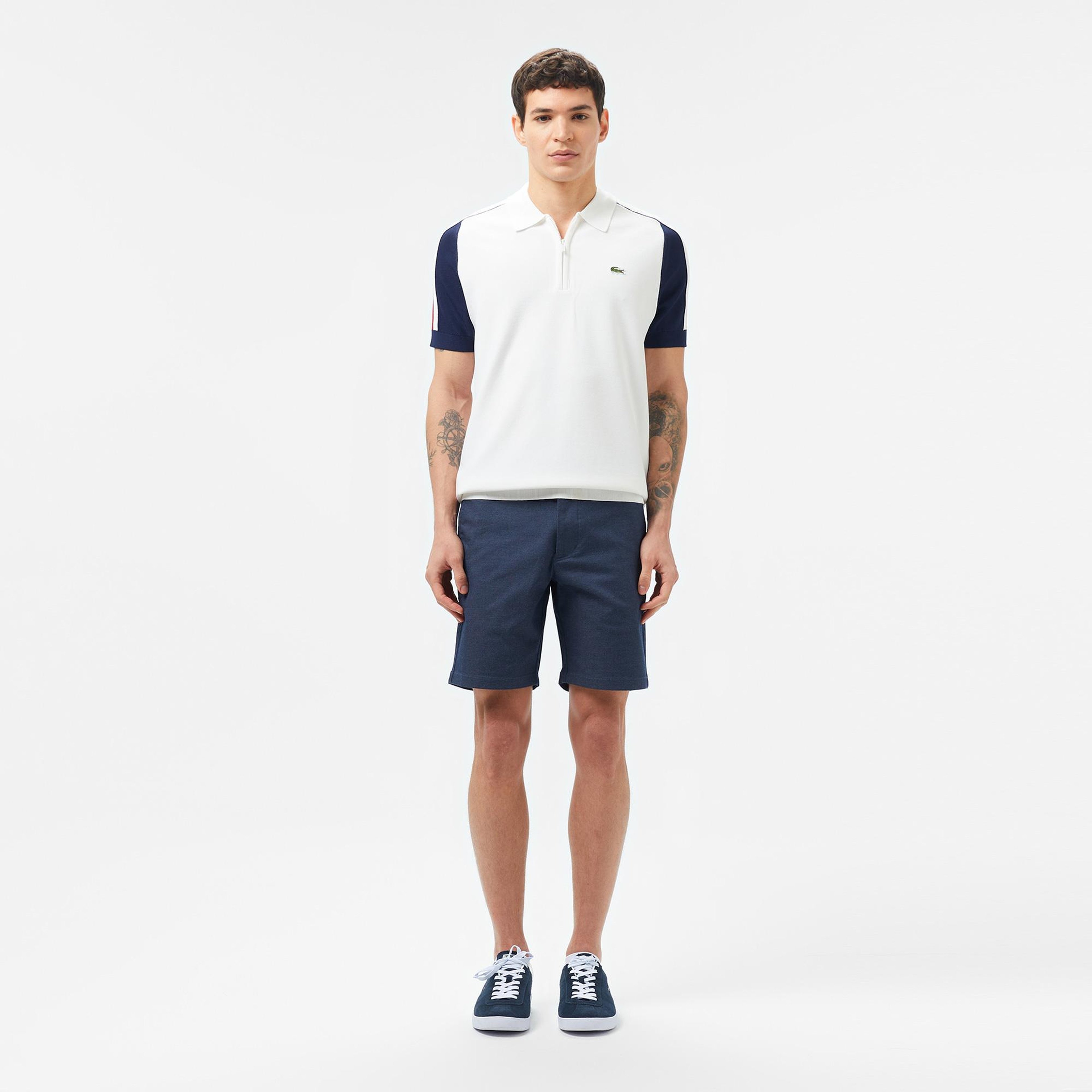Erkek Slim Fit Lacivert Bermuda Şort