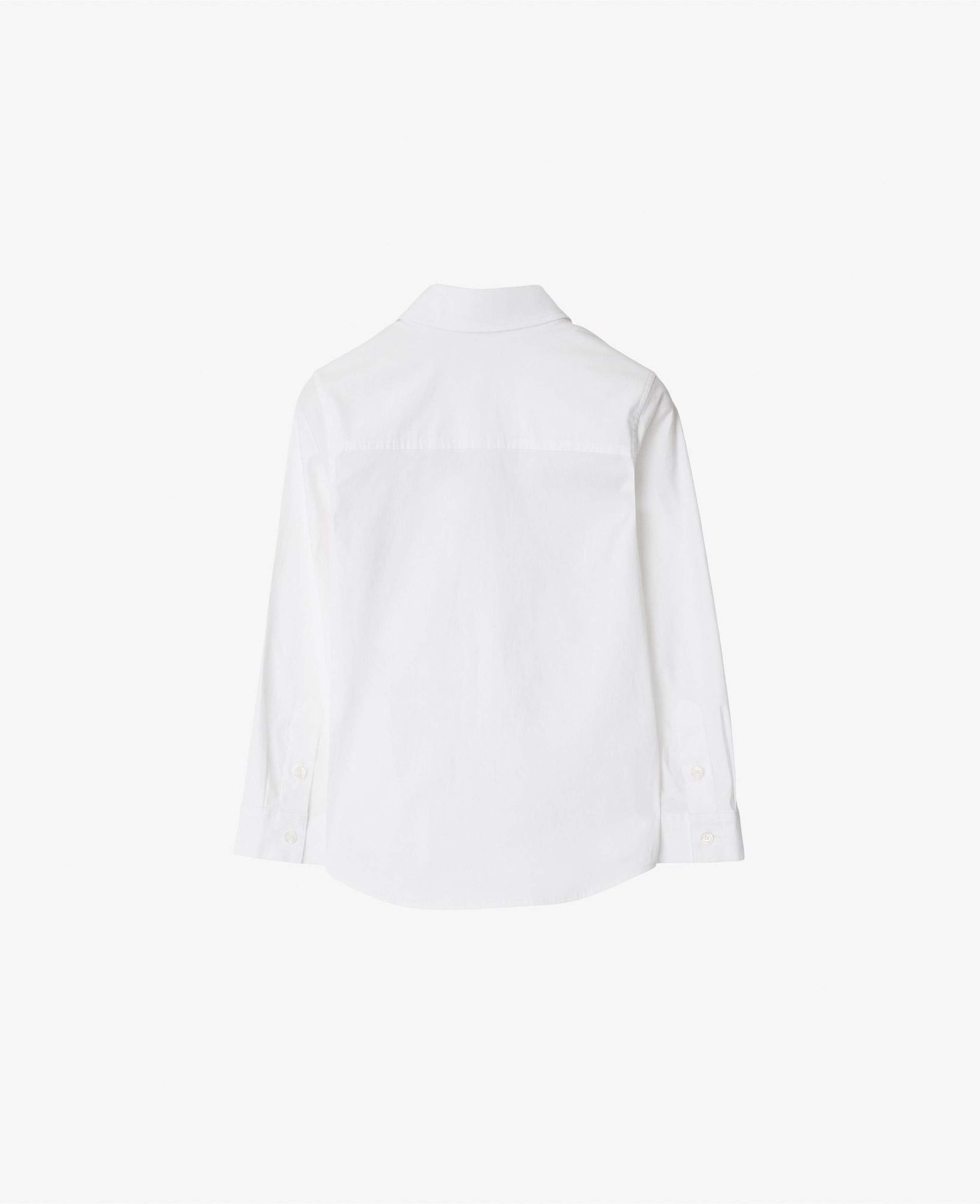 Burberry Owen Stretch Cotton Çocuk Beyaz Gömlek