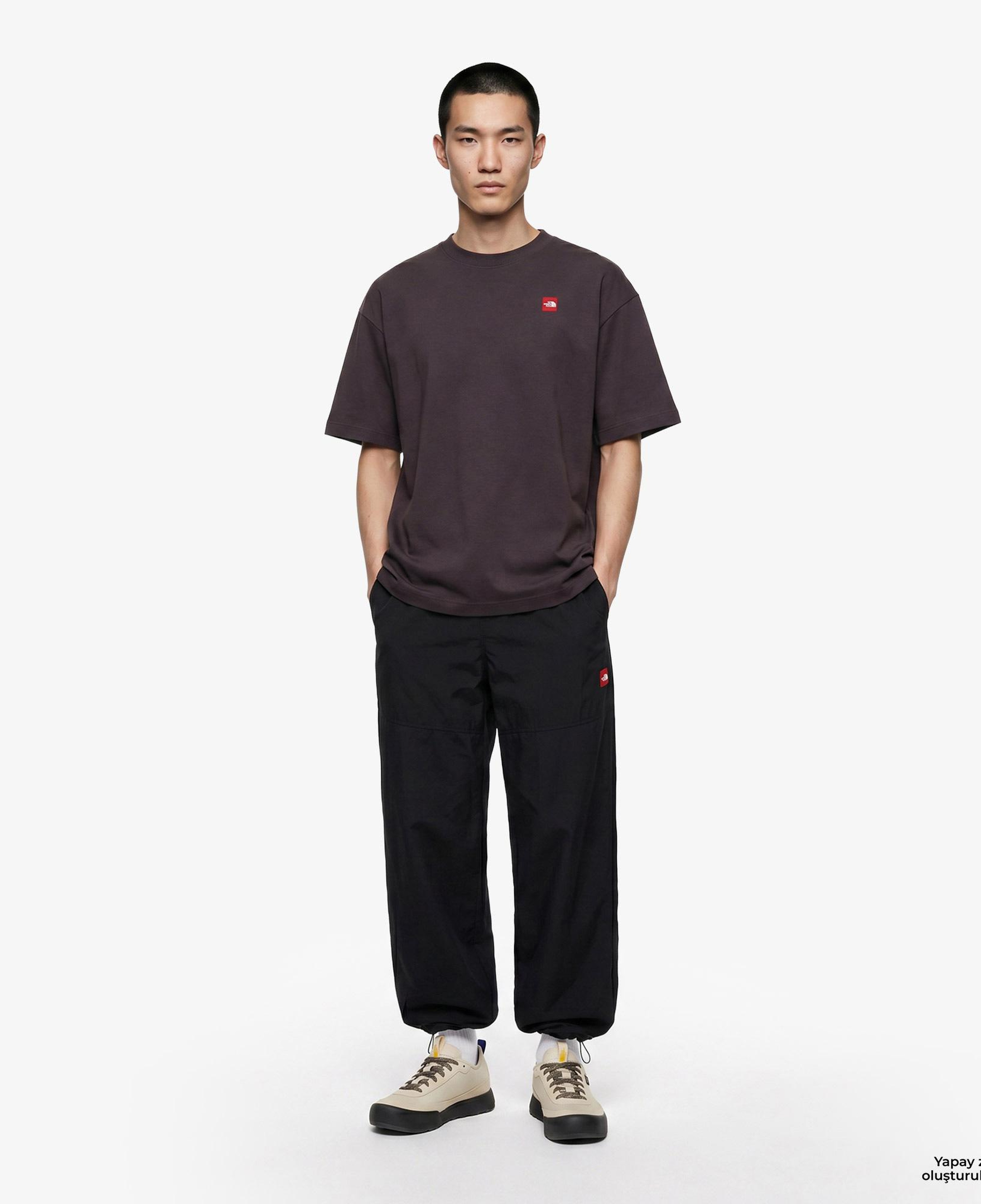 The North Face Red Box Nylon Belted Erkek Siyah Pantolon
