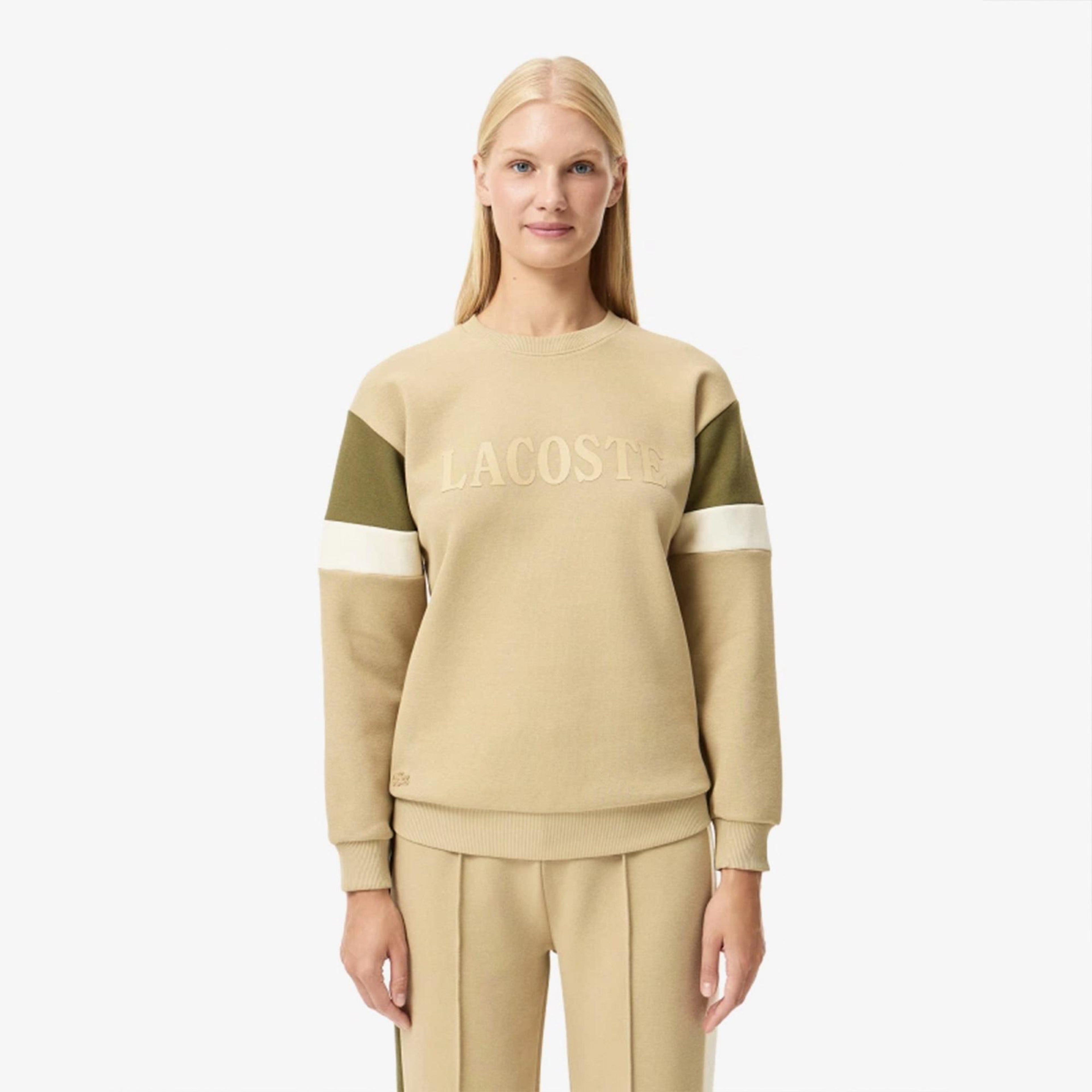 Lacoste Kadın Bej Sweatshirt