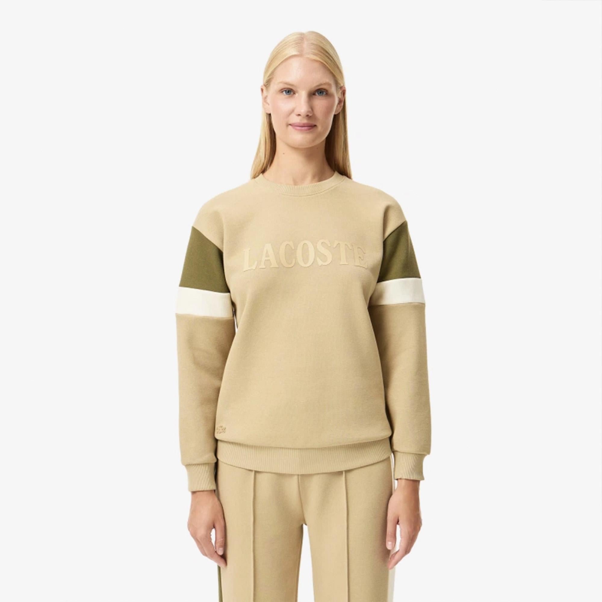 Lacoste Kadın Bej Sweatshirt