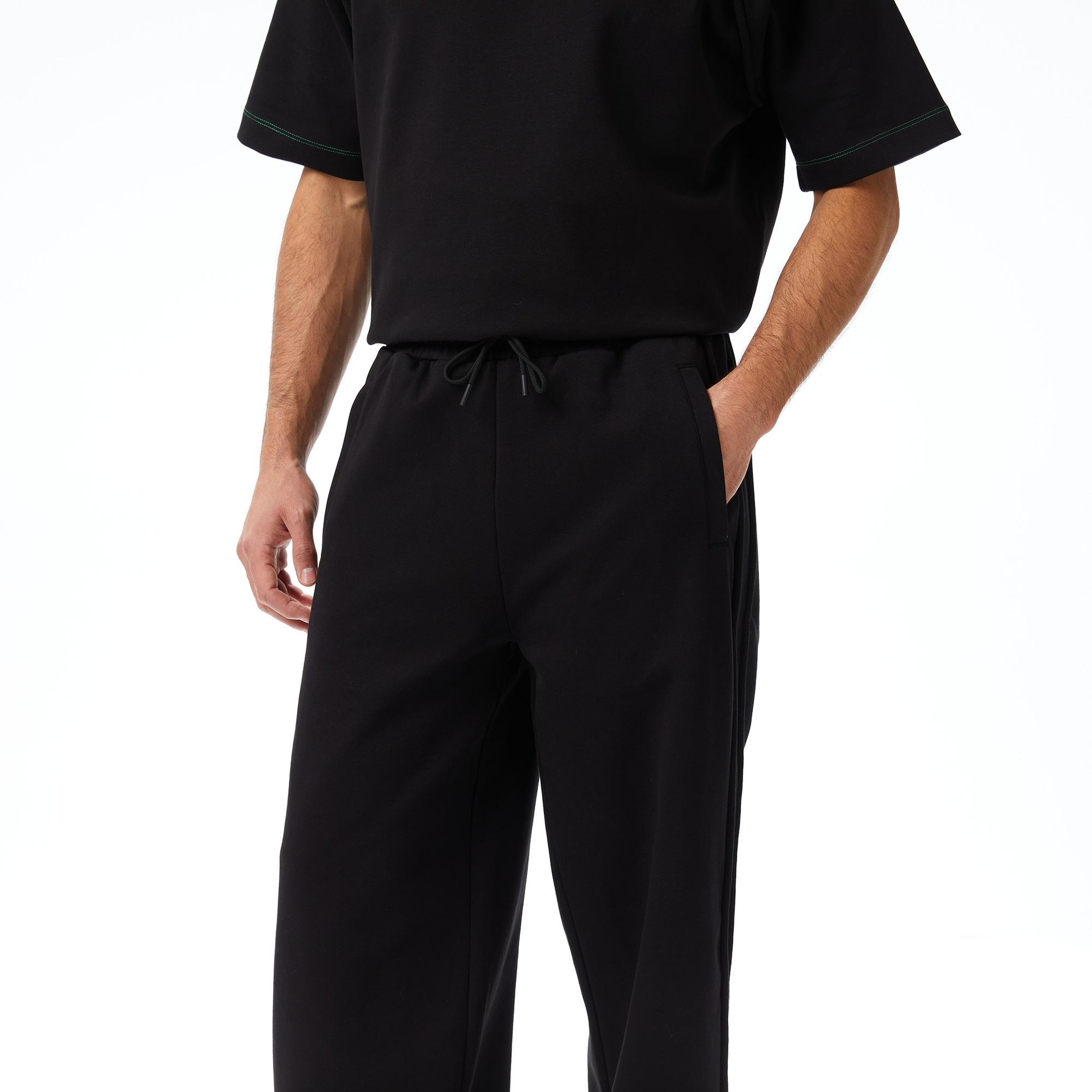 Lacoste x House of SuperStep Relaxed Fit Erkek Siyah Eşofman Altı