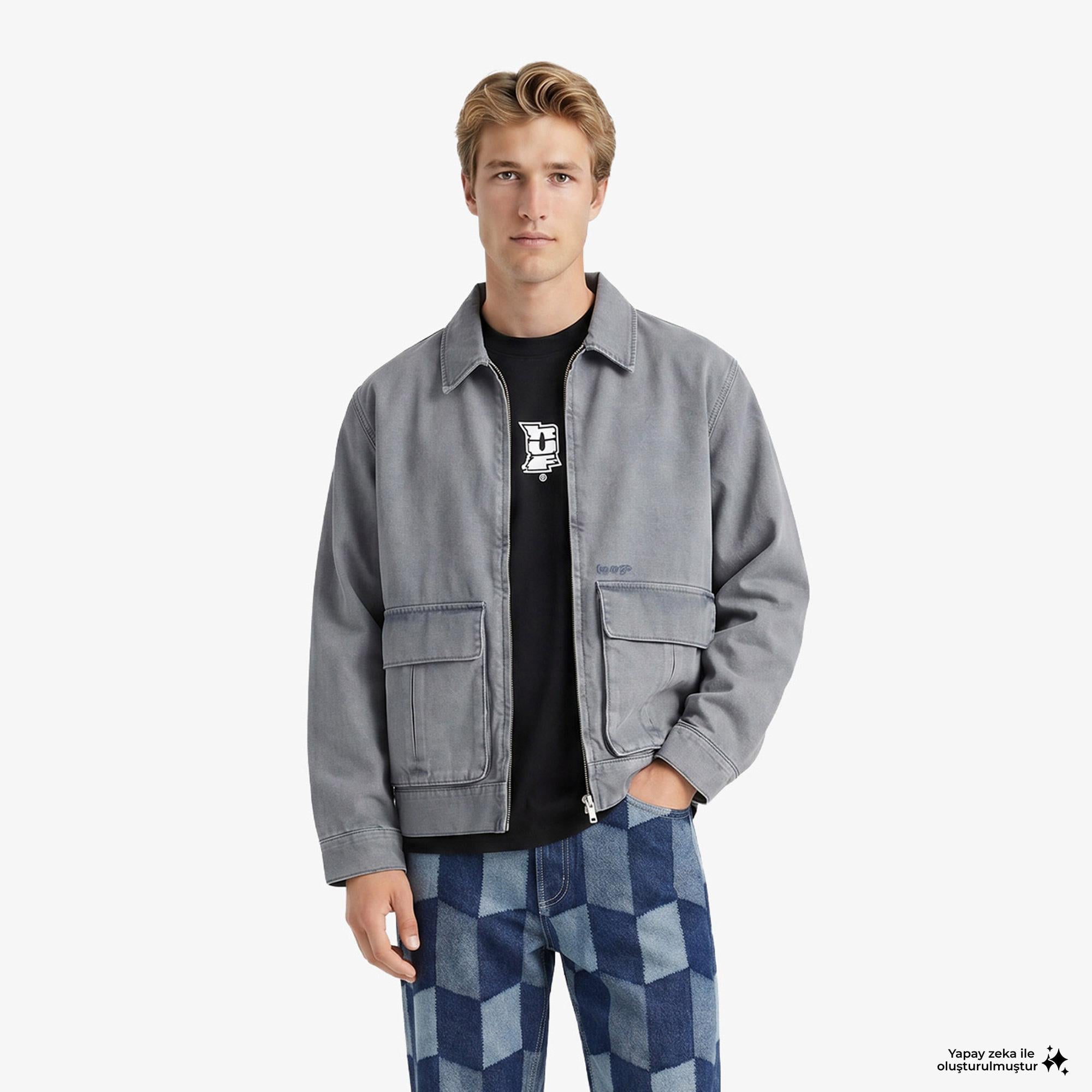 Huf Pacific Work Erkek Mavi Ceket