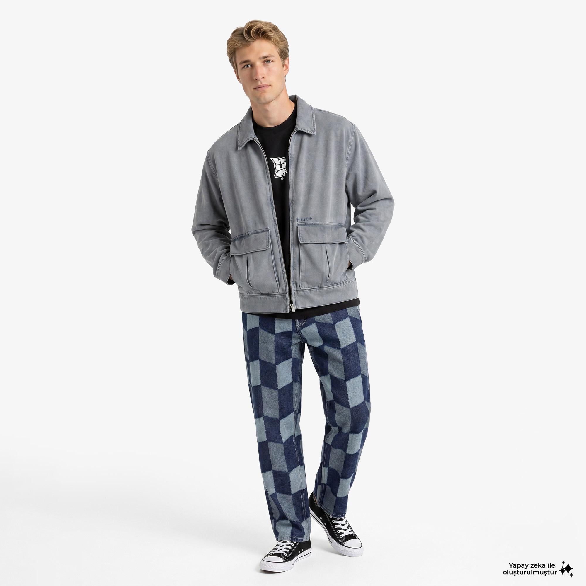 Huf Pacific Work Erkek Mavi Ceket