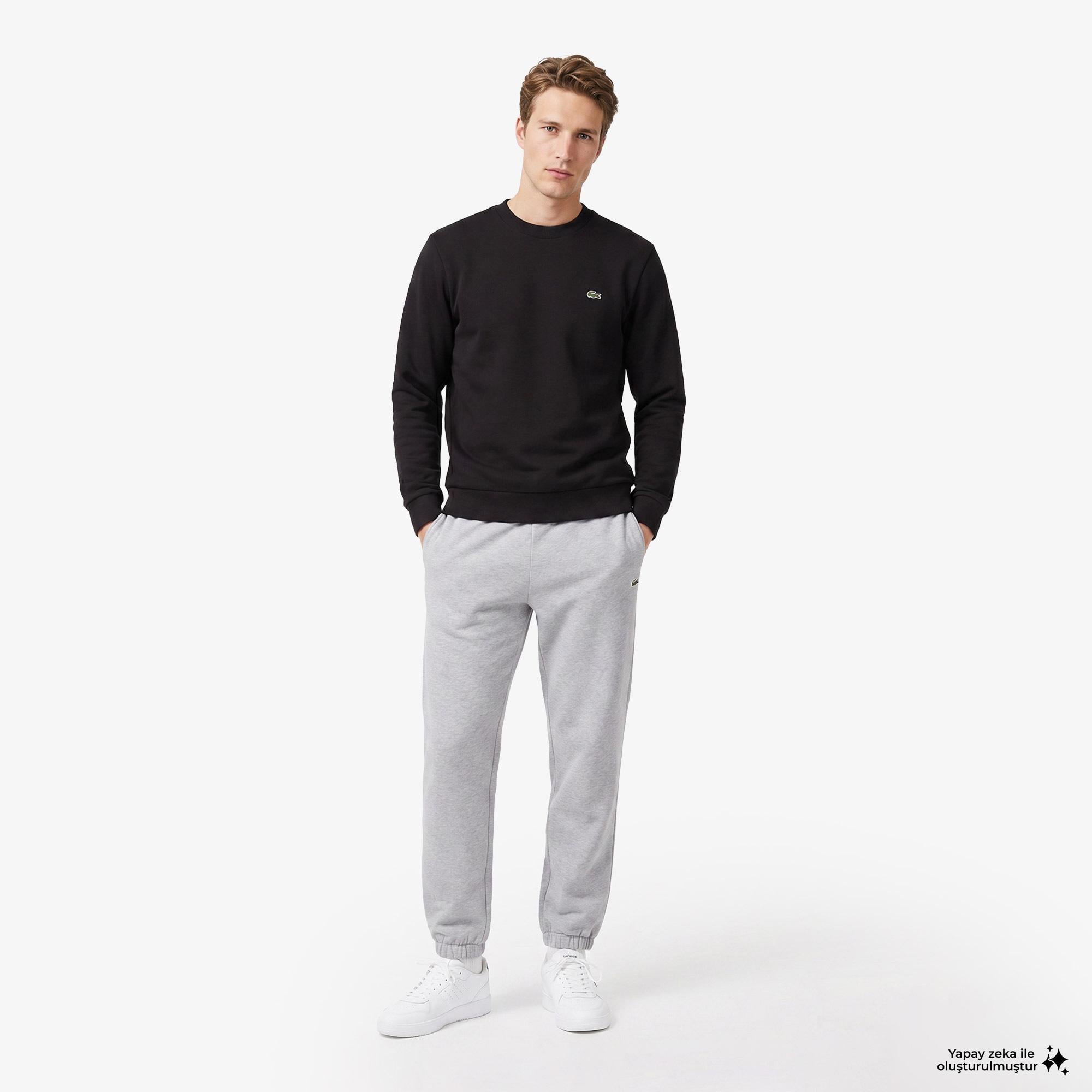 Lacoste Erkek Kahverengi Sweatshirt