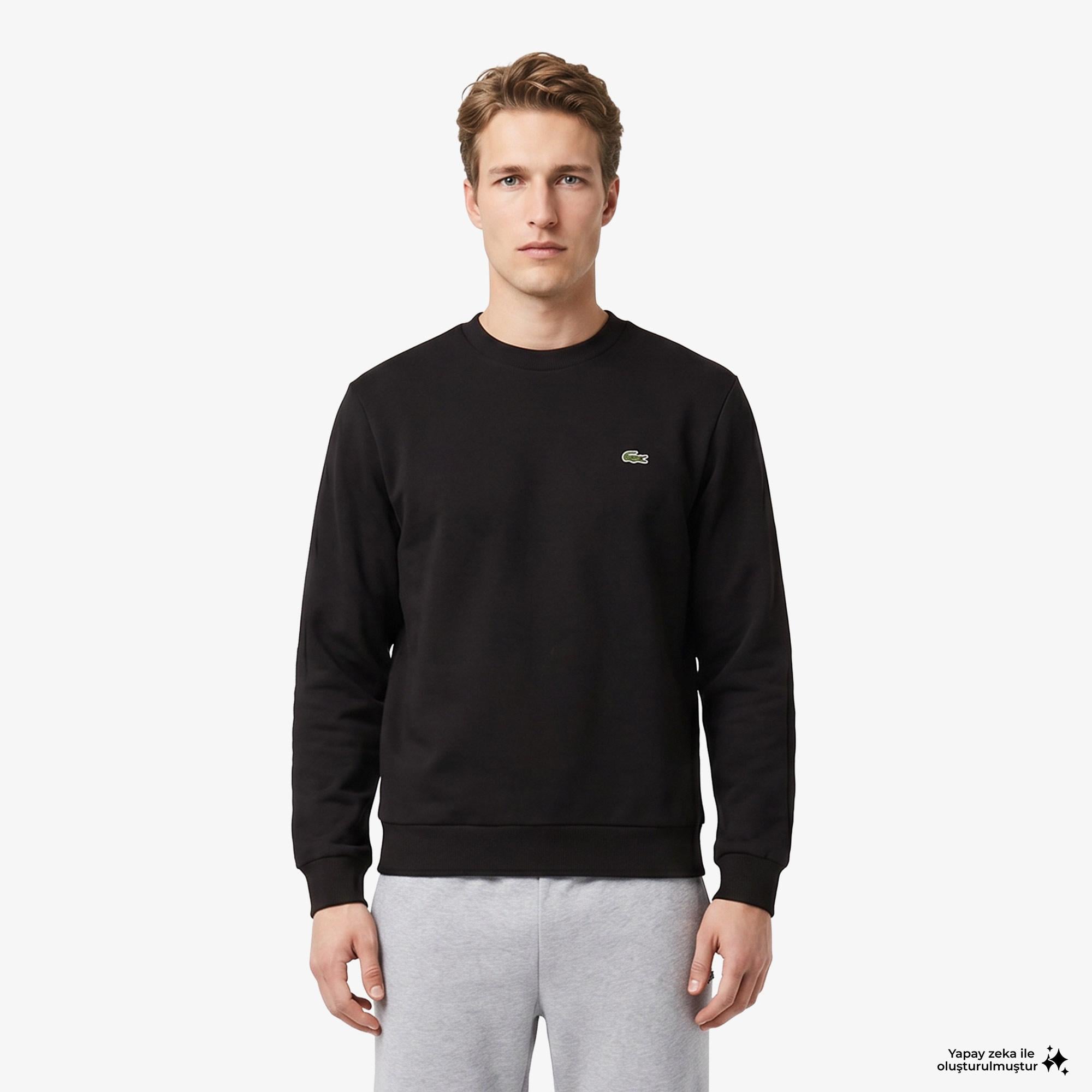 Lacoste Erkek Kahverengi Sweatshirt