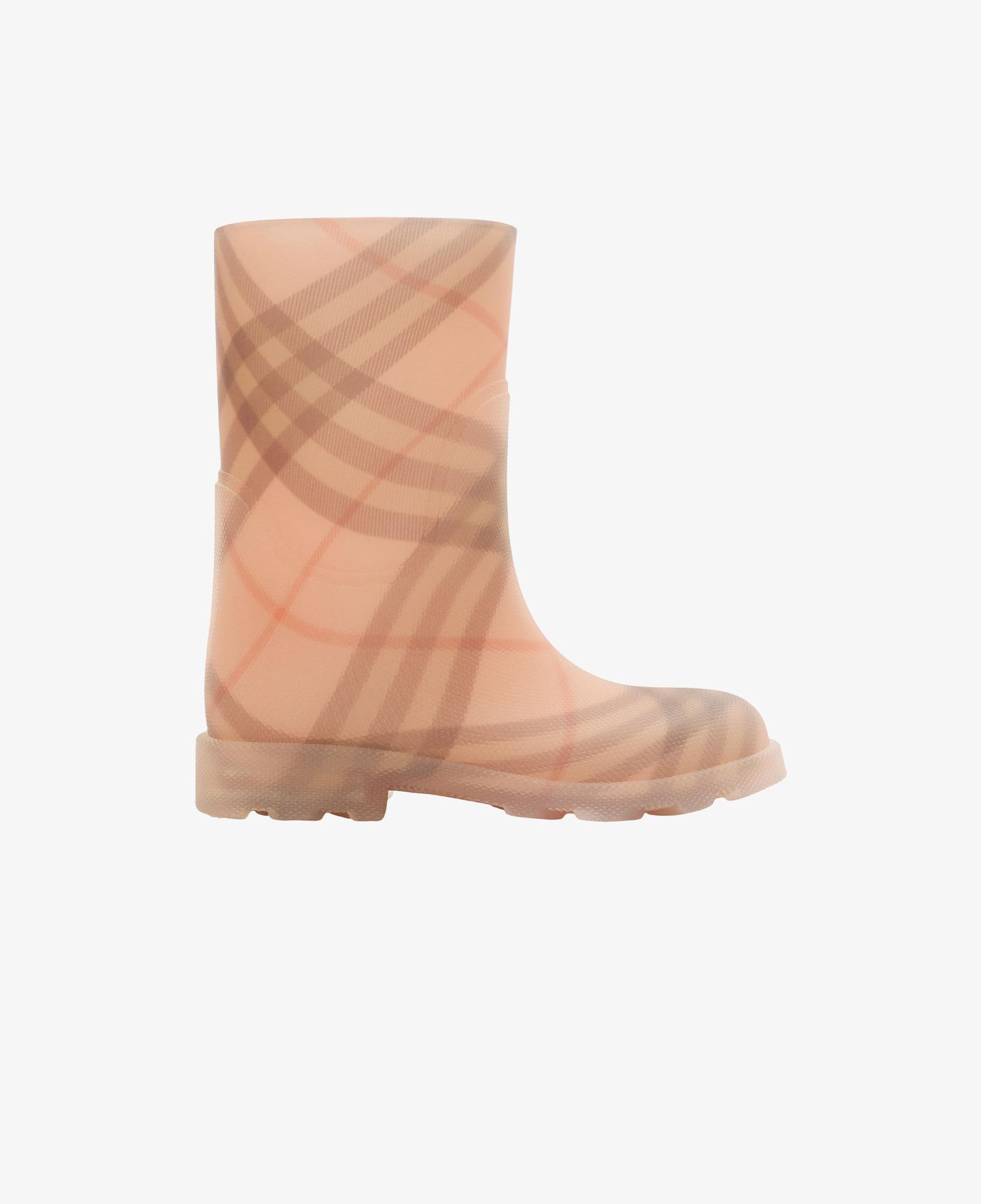 Burberry Marsh High Rubber Çocuk Pembe Bot