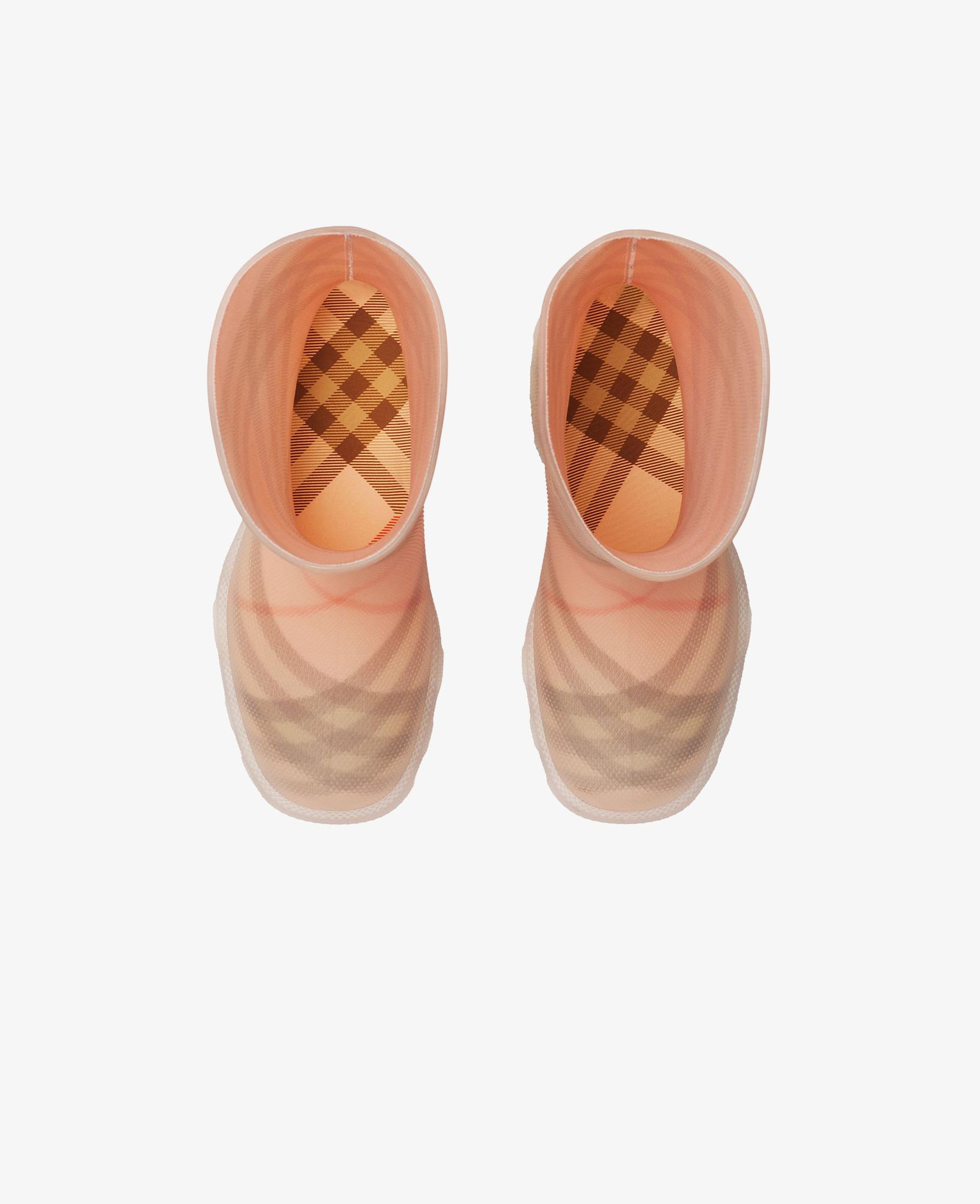 Burberry Marsh High Rubber Çocuk Pembe Bot