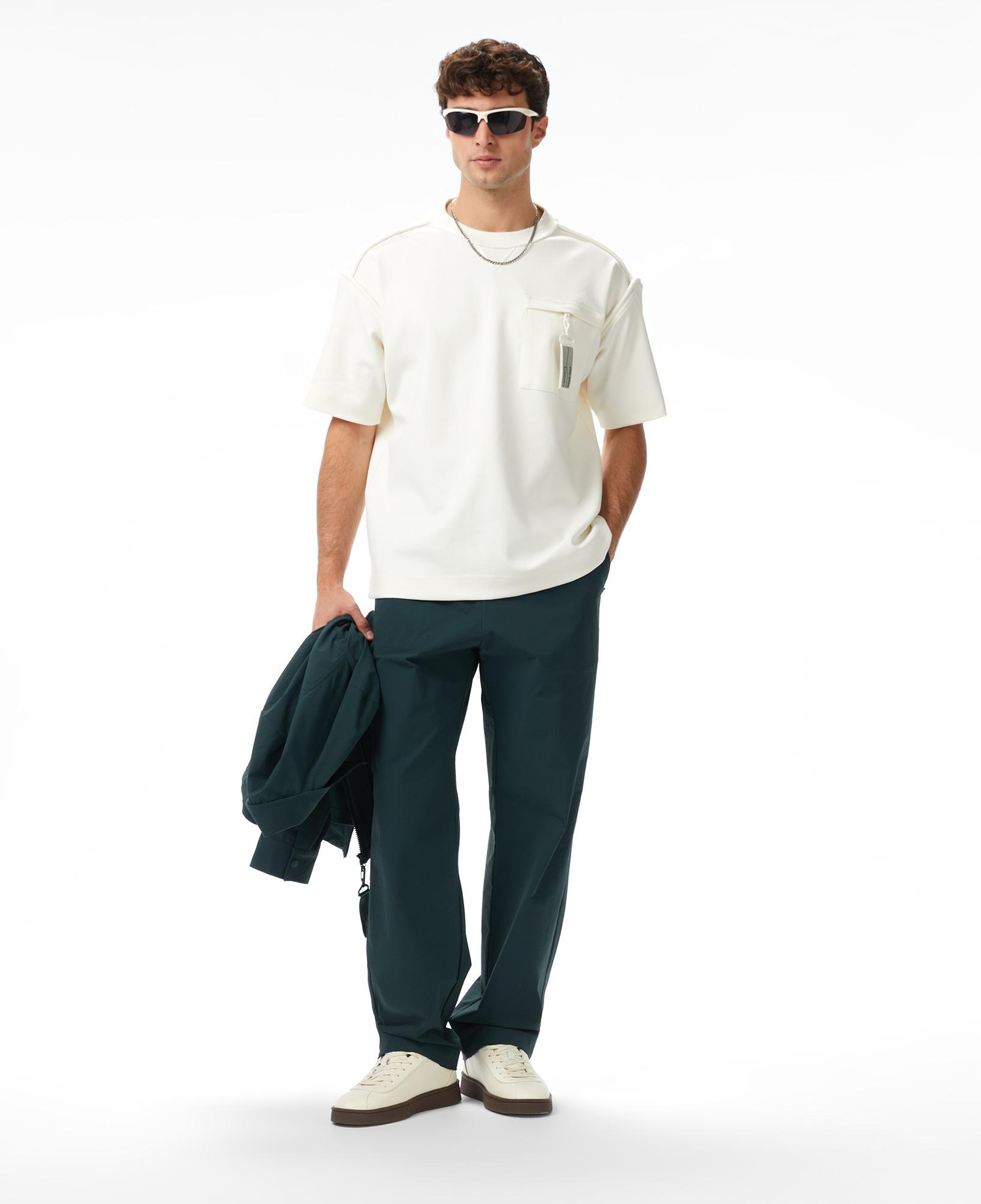 Lacoste x House of SuperStep Slim Fit Erkek Yeşil Pantolon
