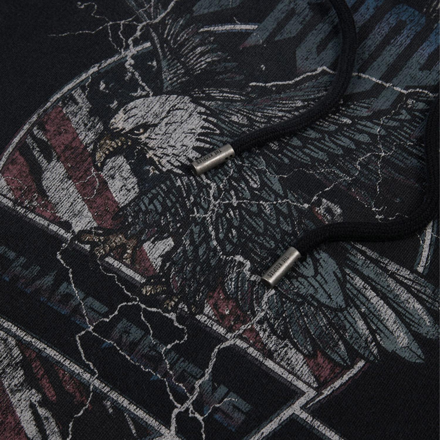 ERKEK SİYAH BASKILI SWEATSHIRT