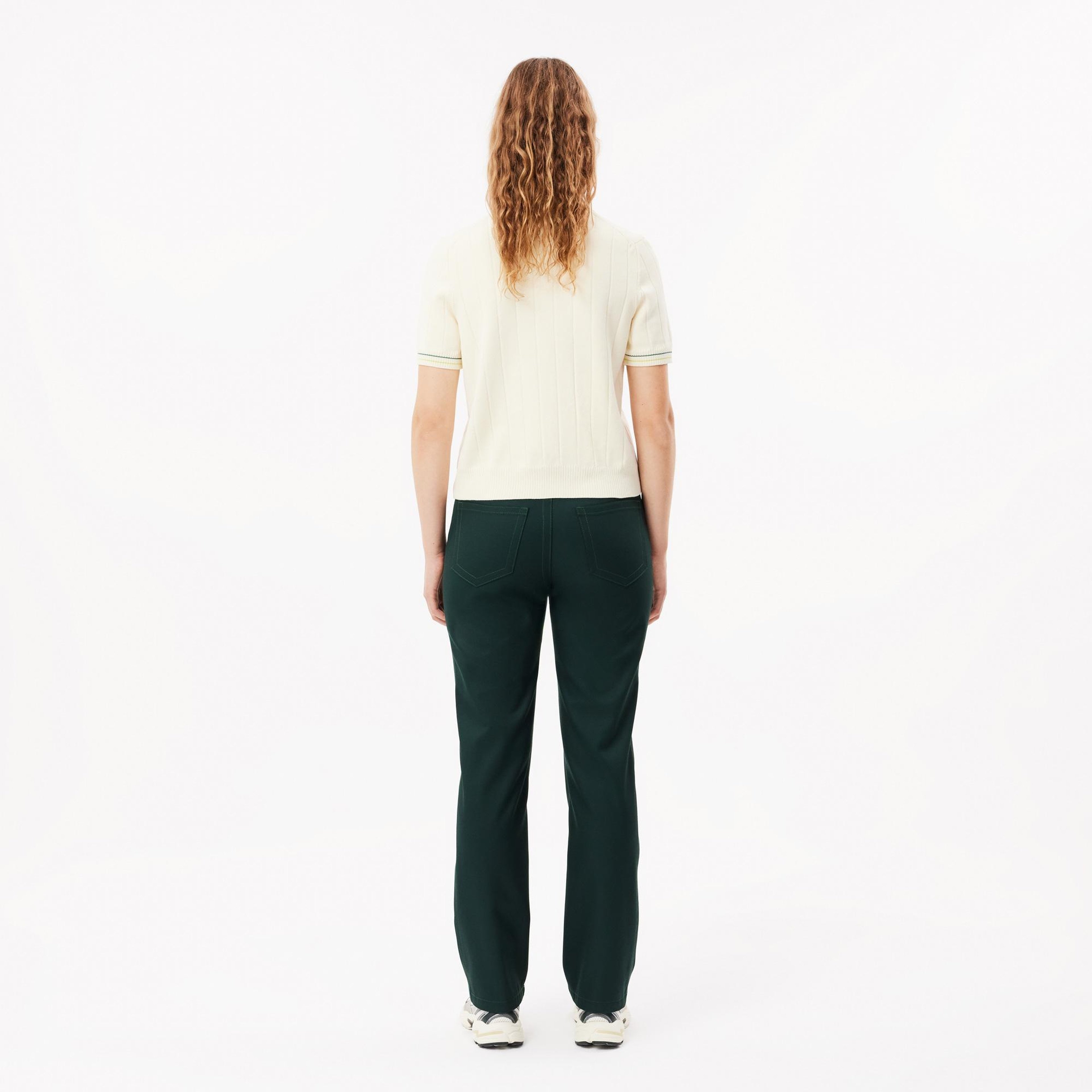 Kadın Straight Fit Koyu Yeşil Pantolon