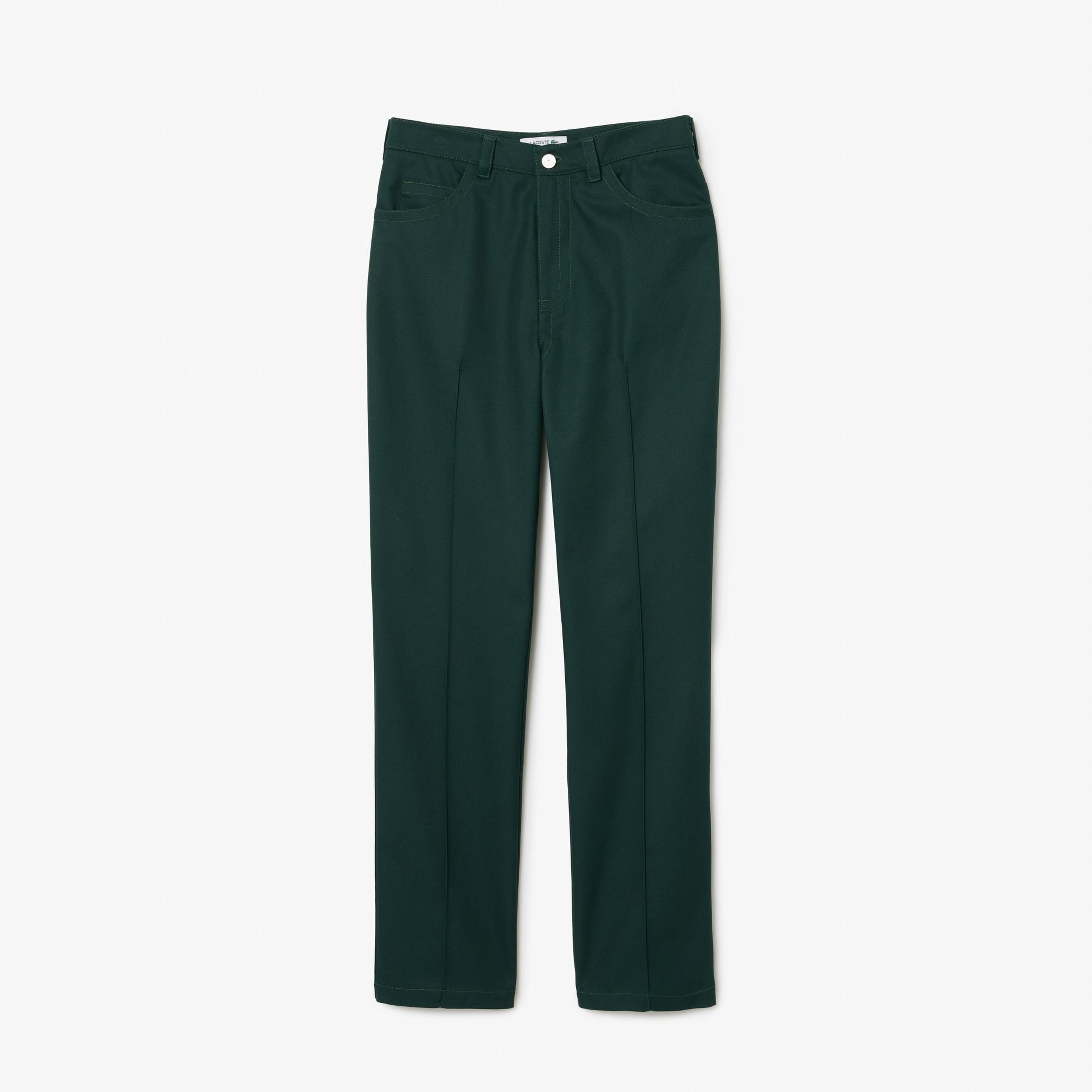 Kadın Straight Fit Koyu Yeşil Pantolon