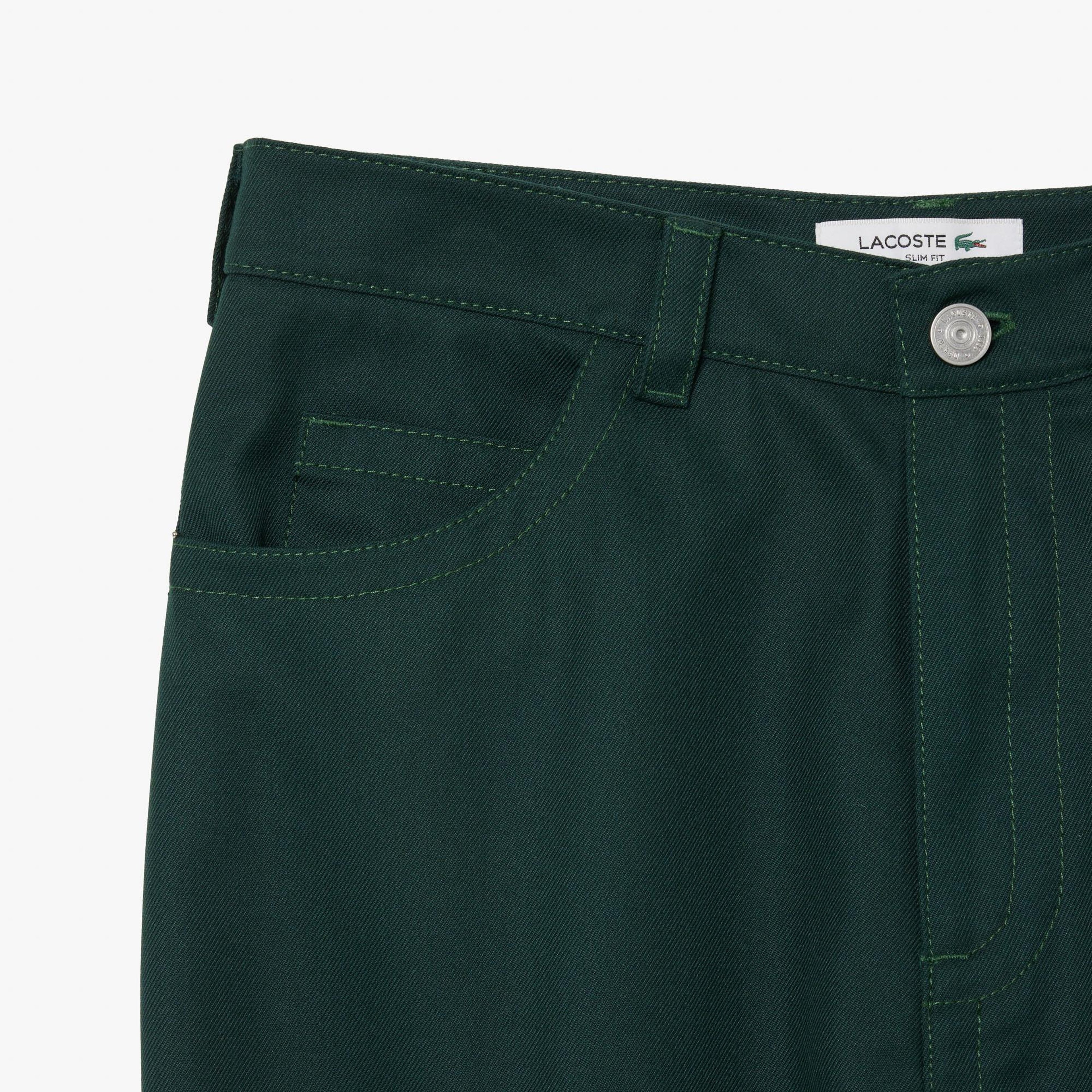 Kadın Straight Fit Koyu Yeşil Pantolon