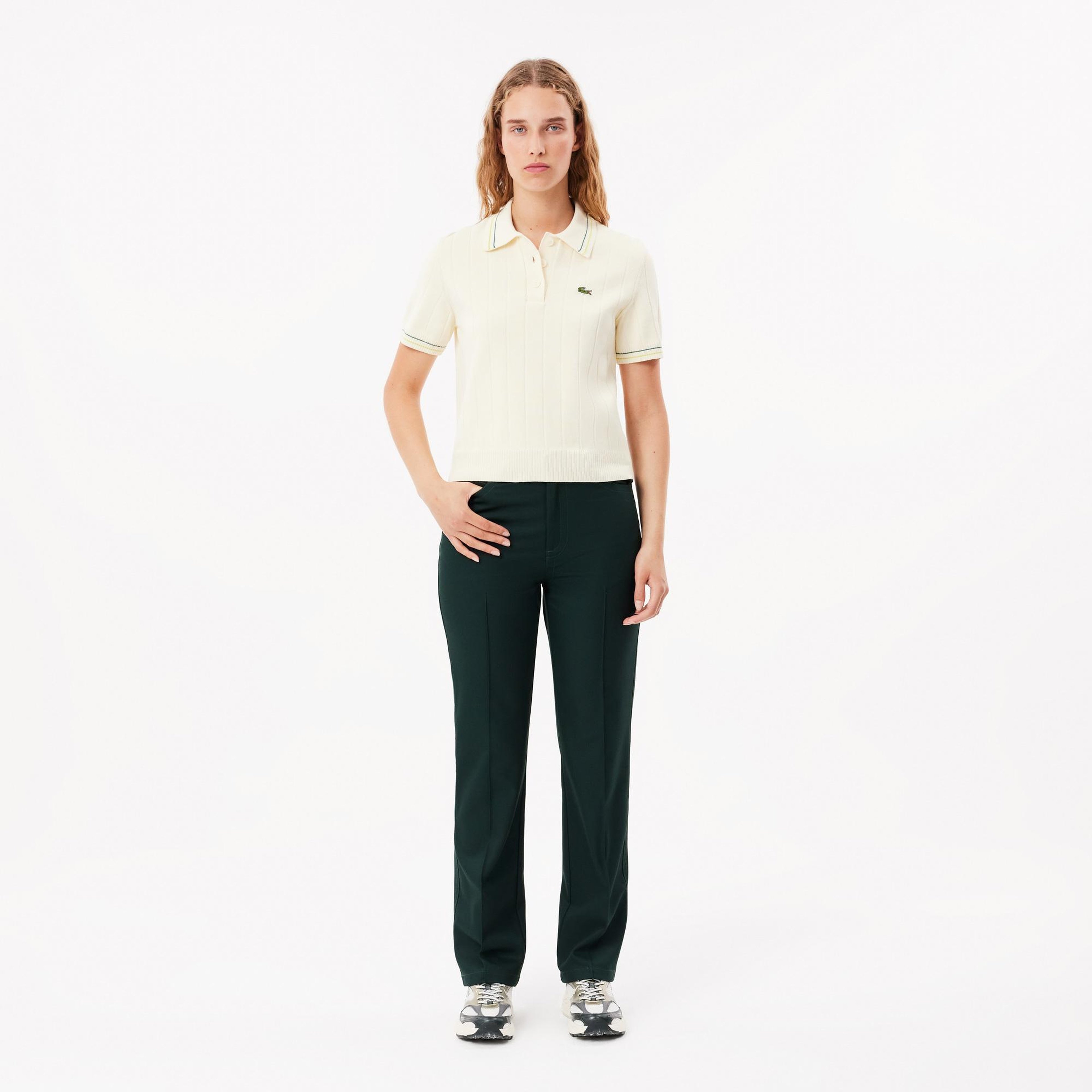 Kadın Straight Fit Koyu Yeşil Pantolon