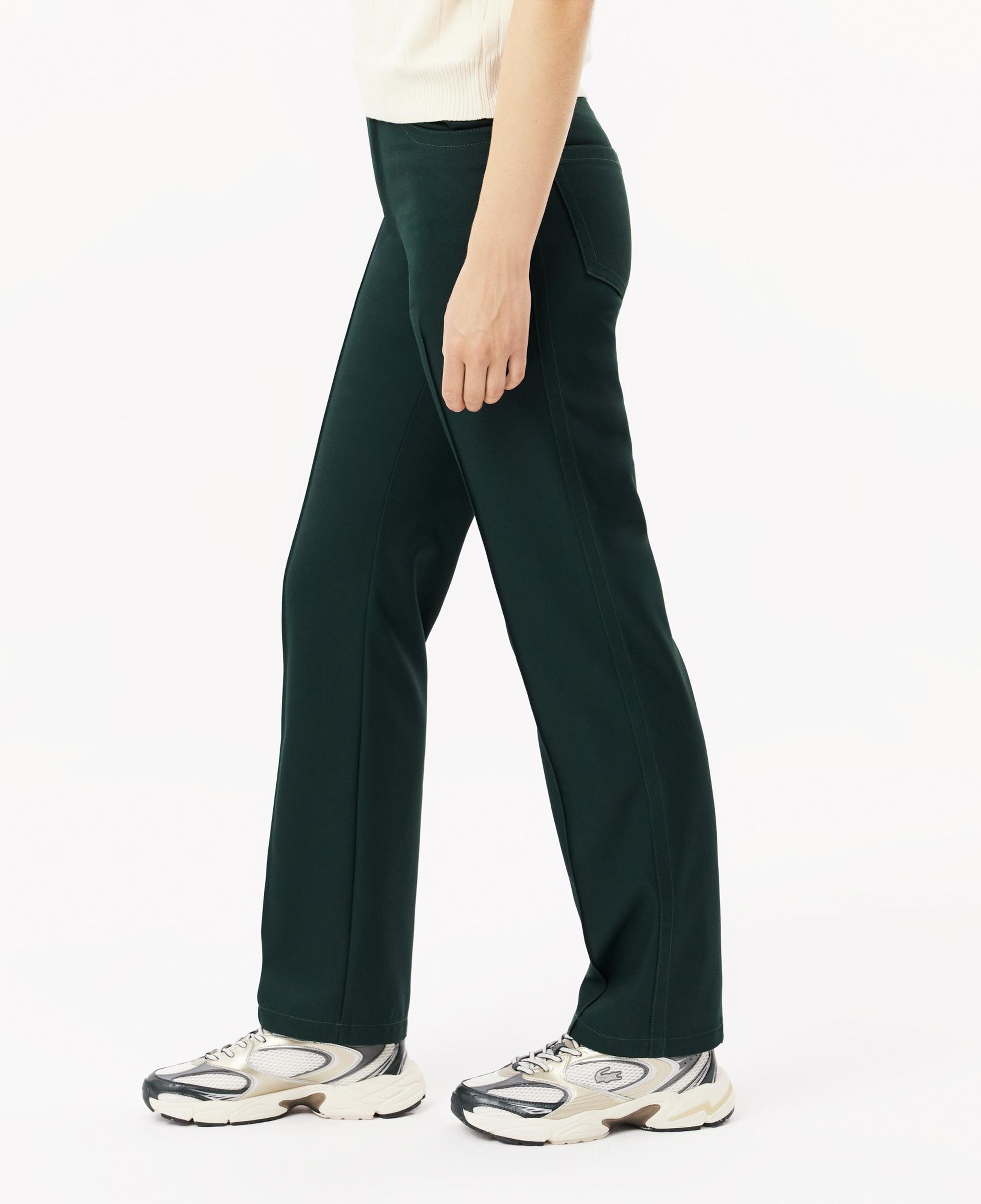 Kadın Straight Fit Koyu Yeşil Pantolon
