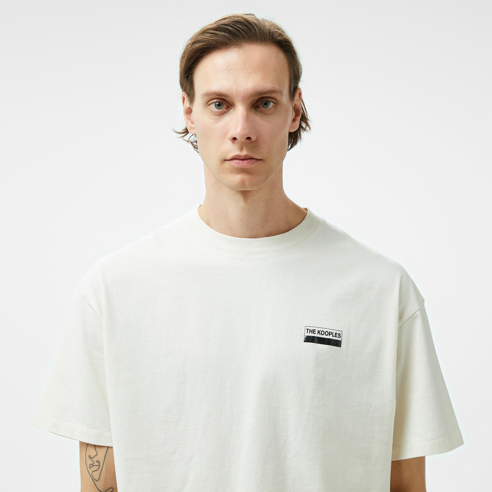 THE KOOPLES ERKEK KREM T-SHIRT