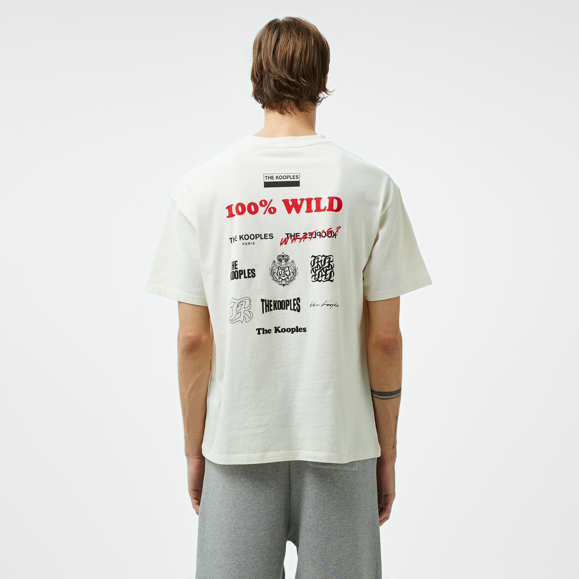 THE KOOPLES ERKEK KREM T-SHIRT