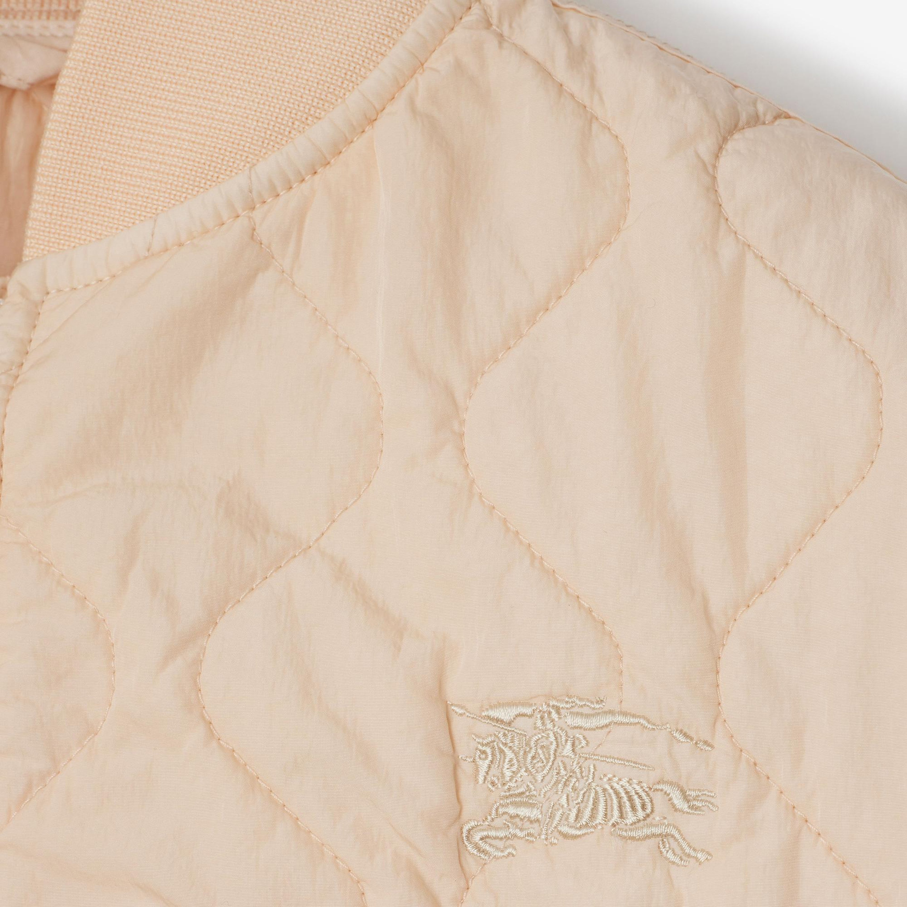 Burberry Mackie Quilted Nylon Bomber Çocuk Pembe Mont