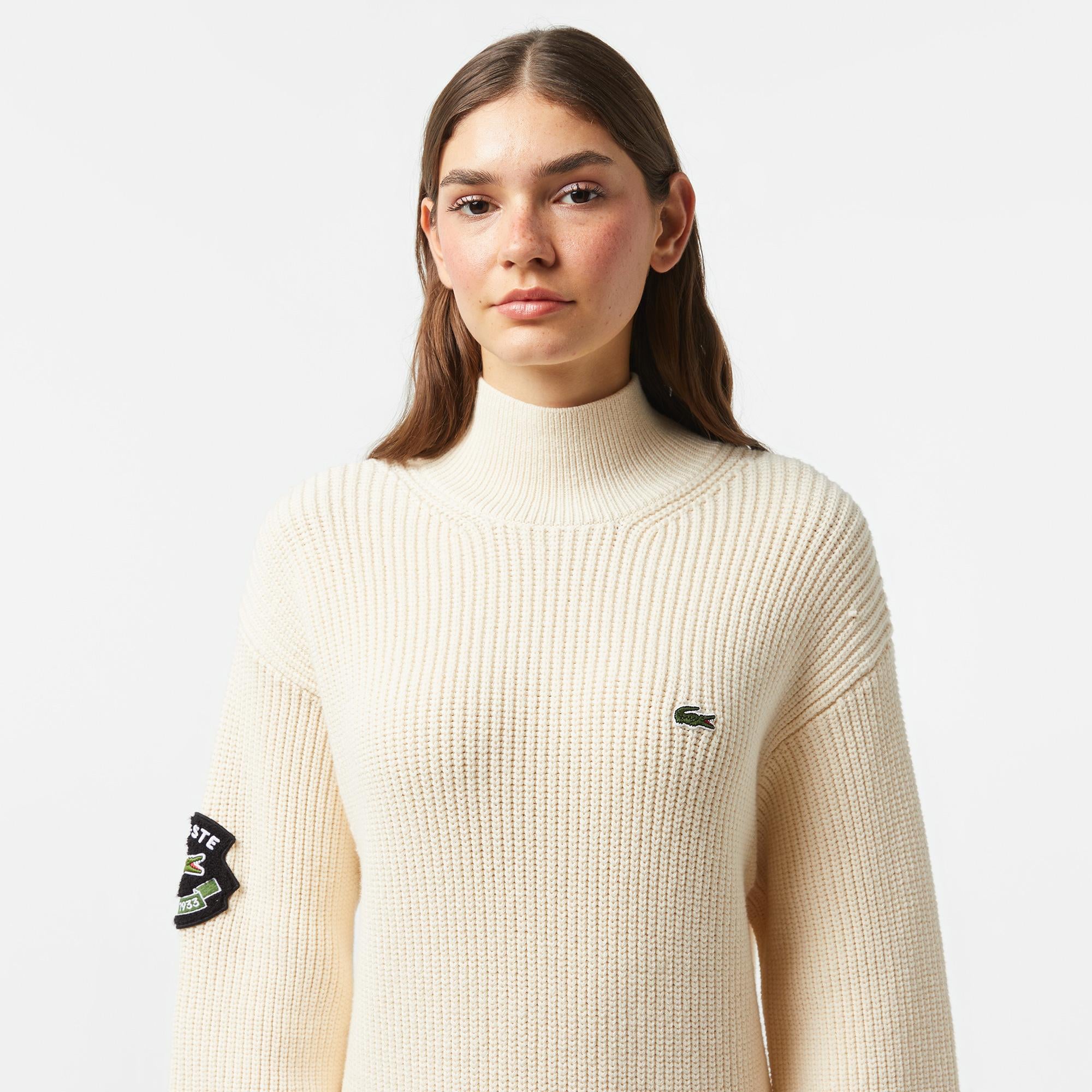 Lacoste Kadın Krem Elbise