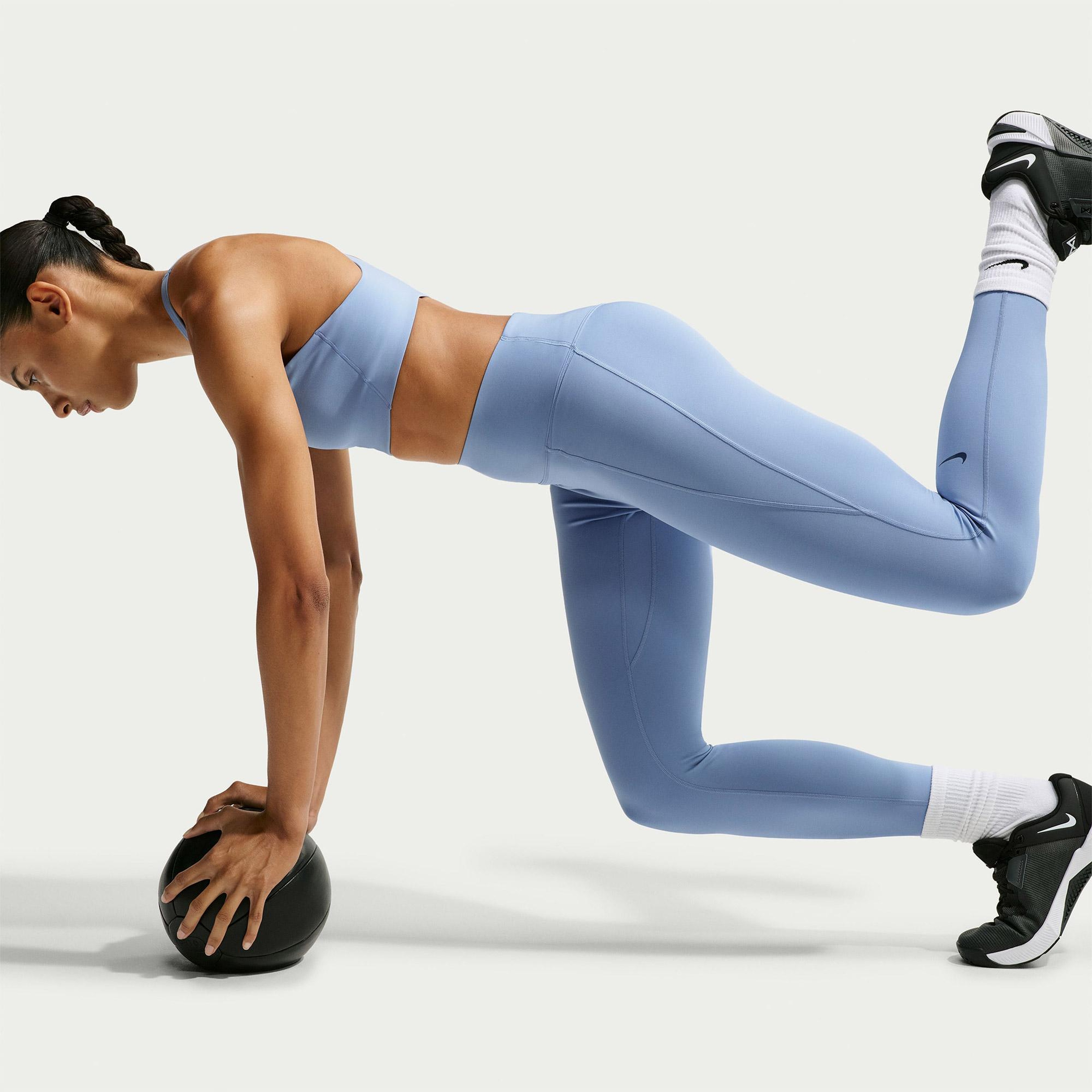 Nike Dri-Fit Universa Kadın Mavi Tayt