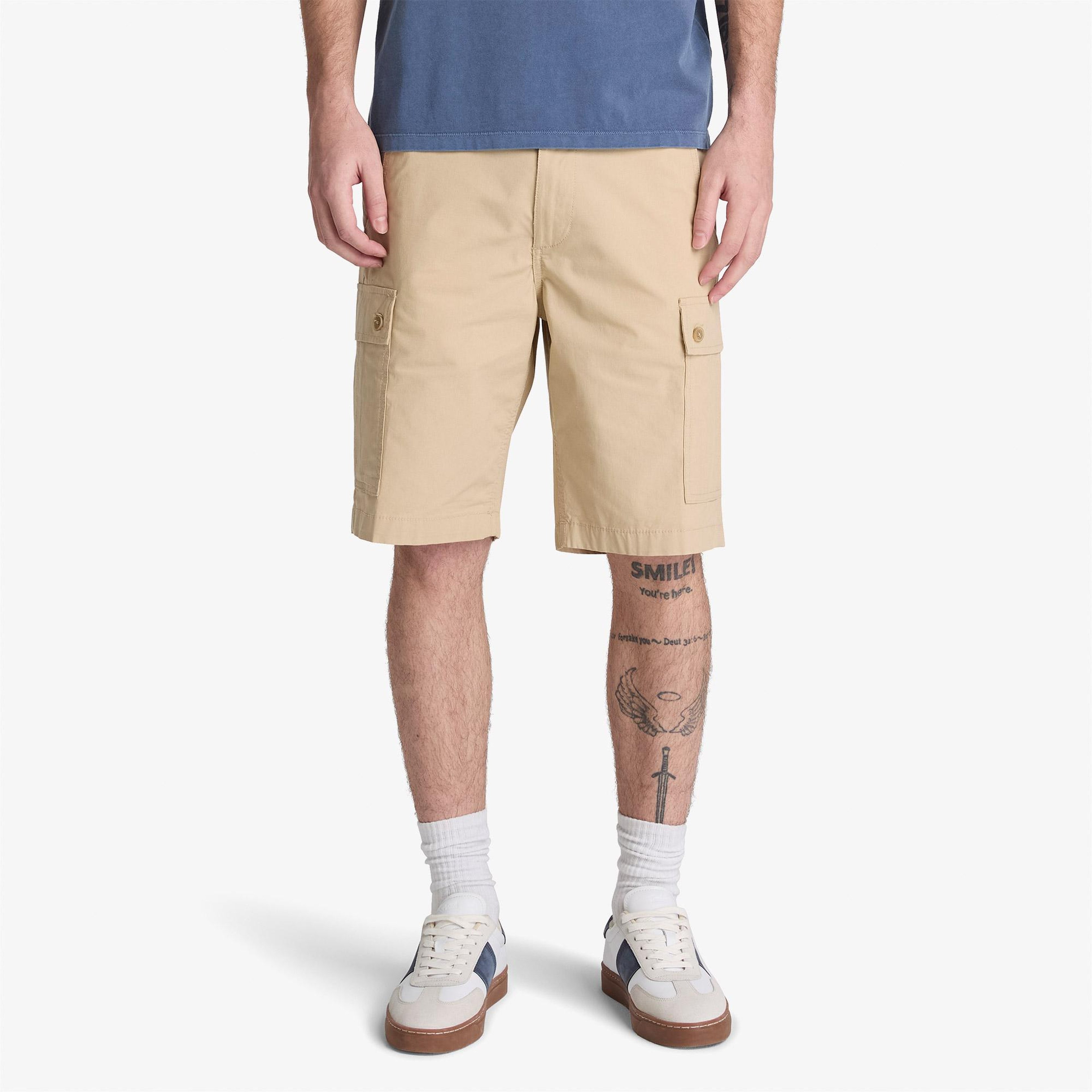 Timberland Poplin Cargo Erkek Bej Şort