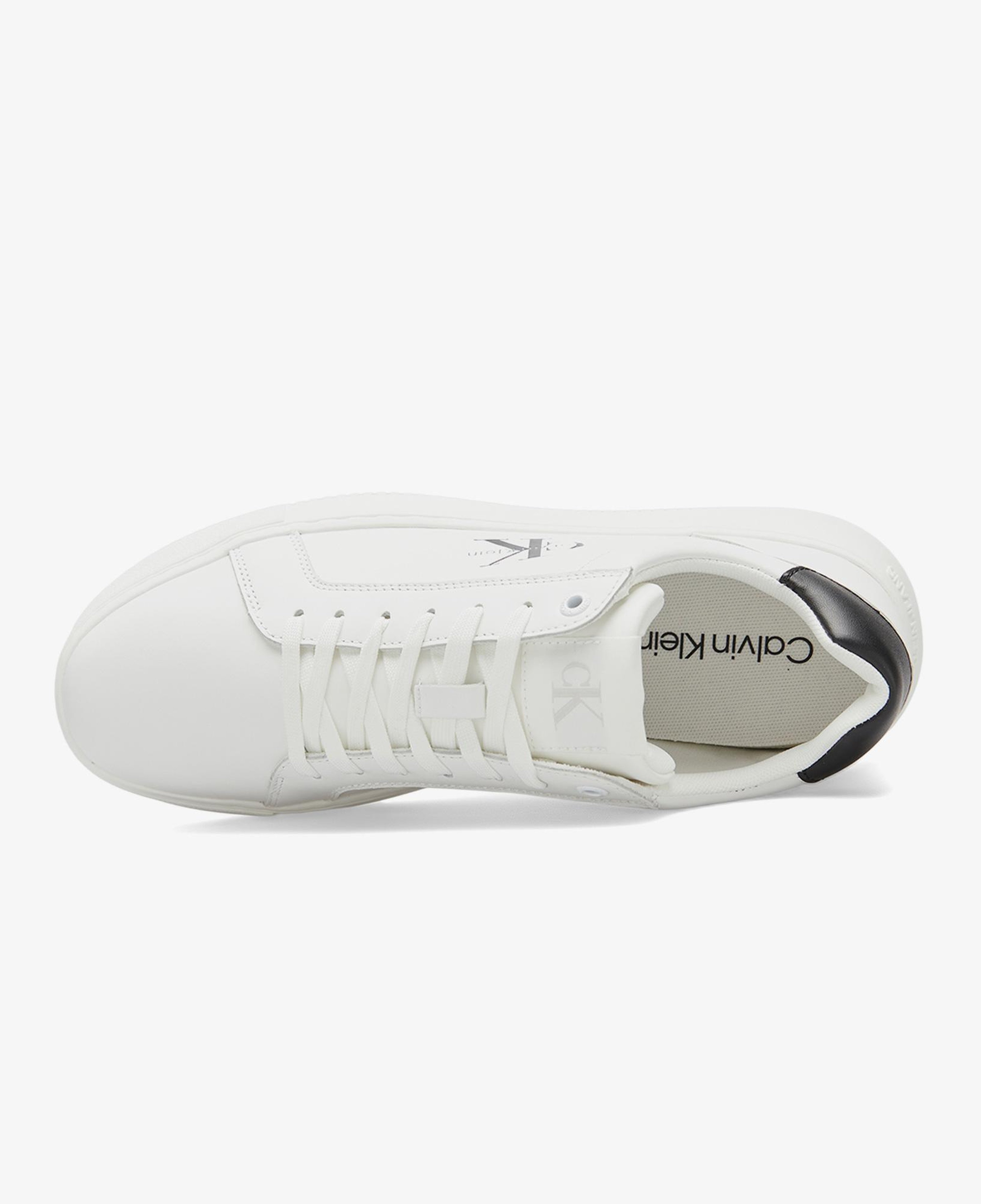 Calvin Klein Chunky Cupsole Mono Erkek Beyaz Sneaker