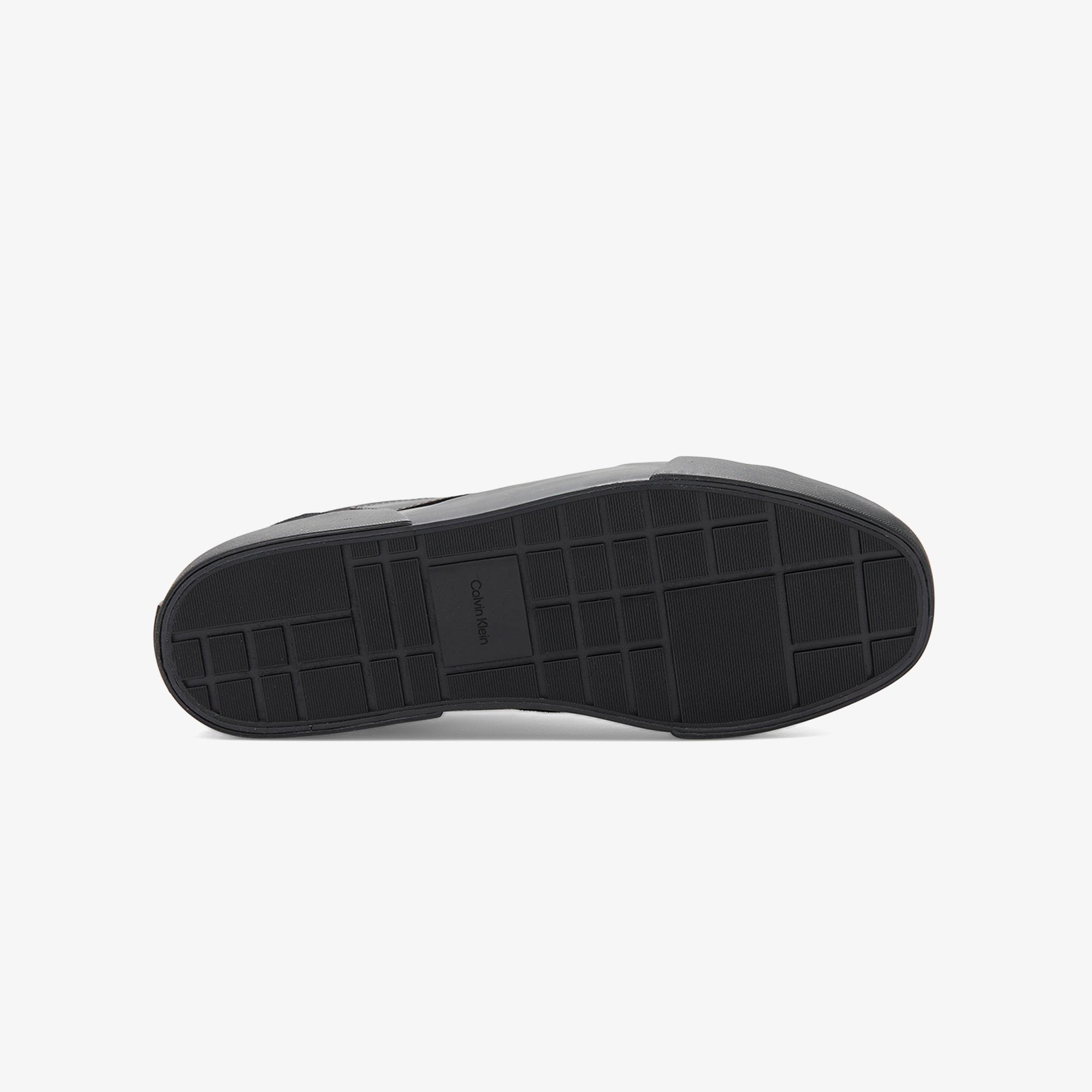Calvin Klein Vulc Laceup Stripe Mix Mat Erkek Siyah Sneaker