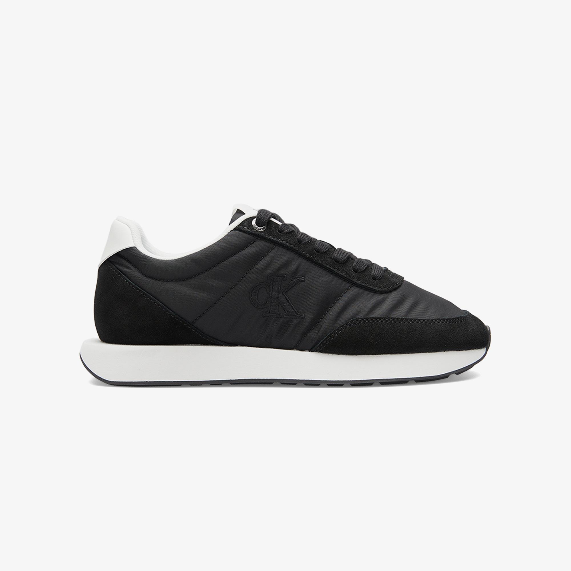 Calvin Klein Retro Runner Essential Mix Mat Kadın Siyah Sneaker
