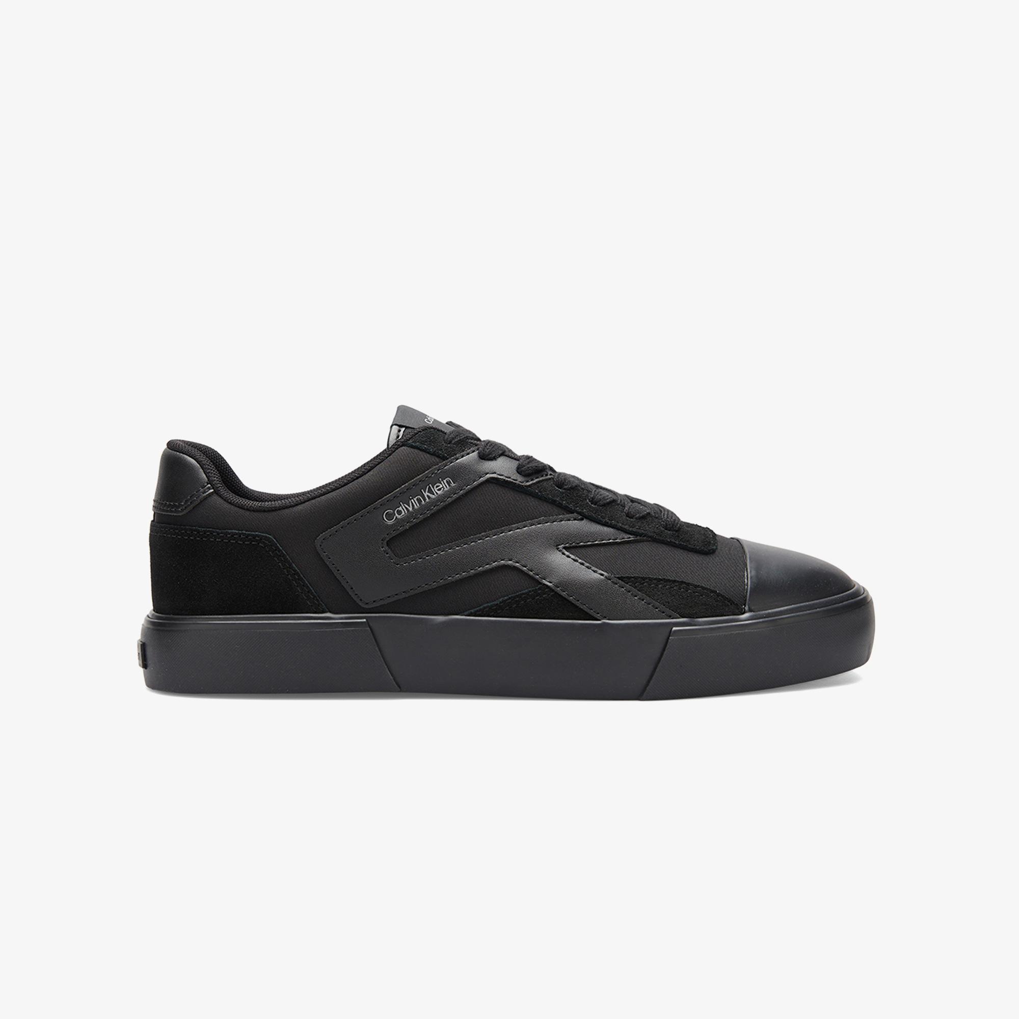Calvin Klein Vulc Laceup Stripe Mix Mat Erkek Siyah Sneaker