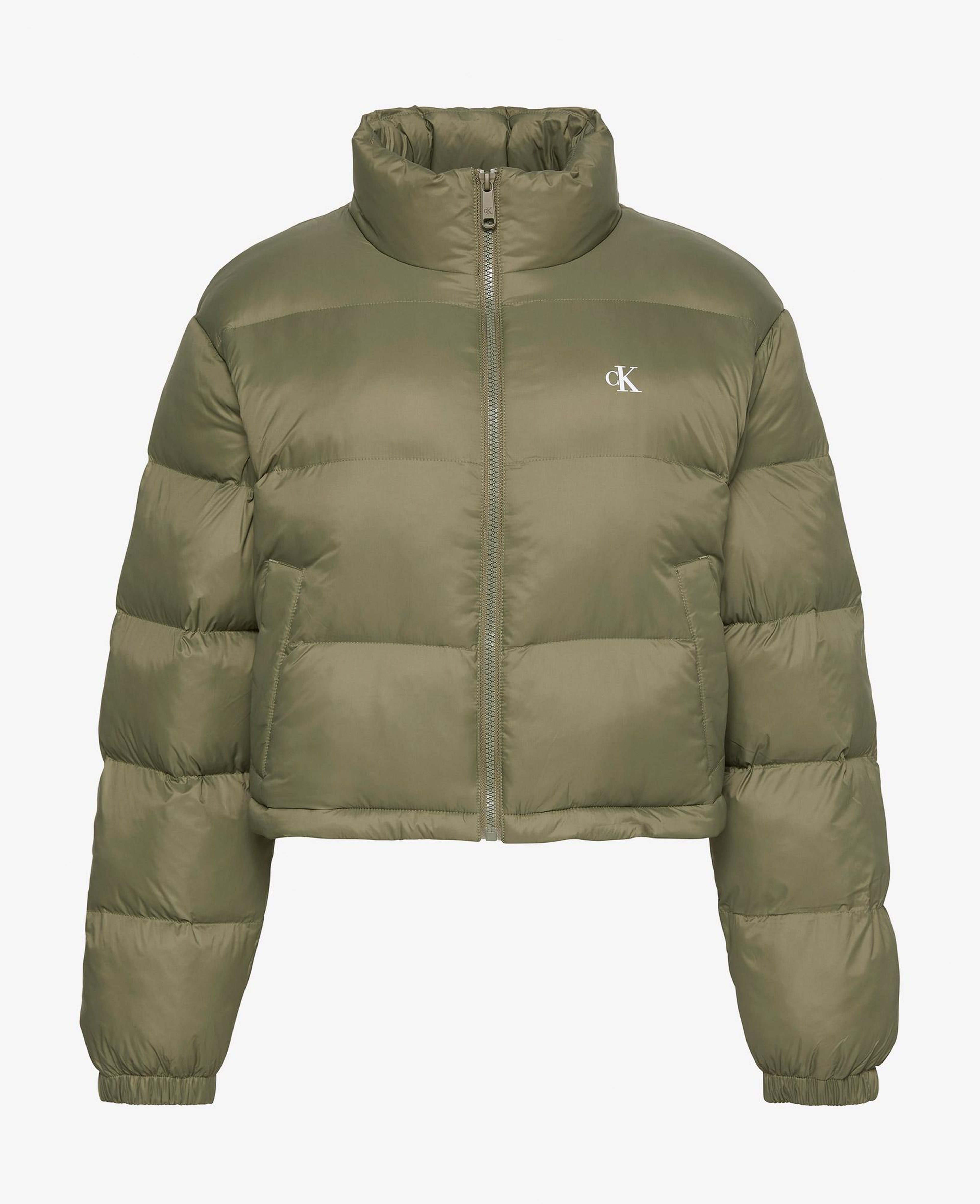 Calvin Klein Essential Crop Puffer Kadın Bej Ceket