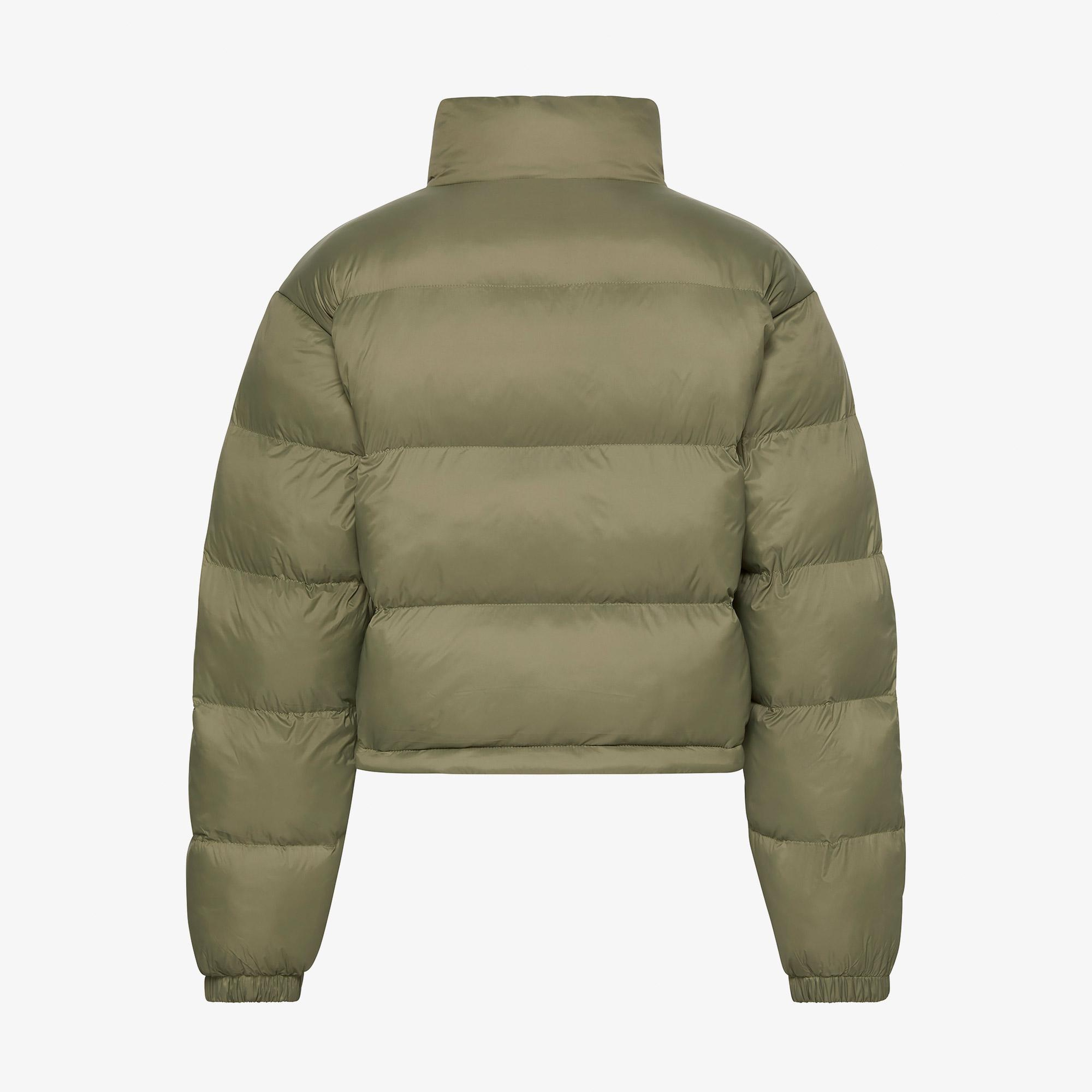 Calvin Klein Essential Crop Puffer Kadın Bej Ceket