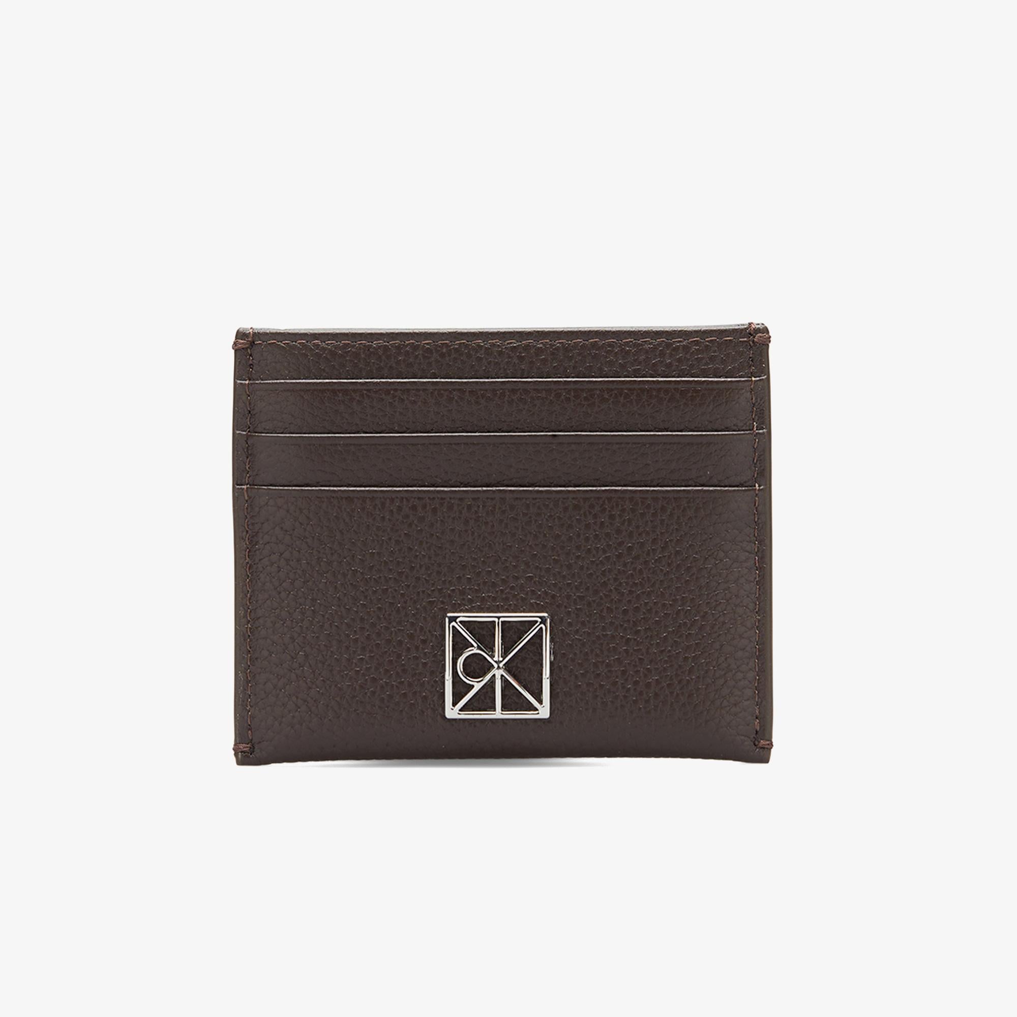 Calvin Klein Emblem Pebble Kadın Kahverengi Kartlık