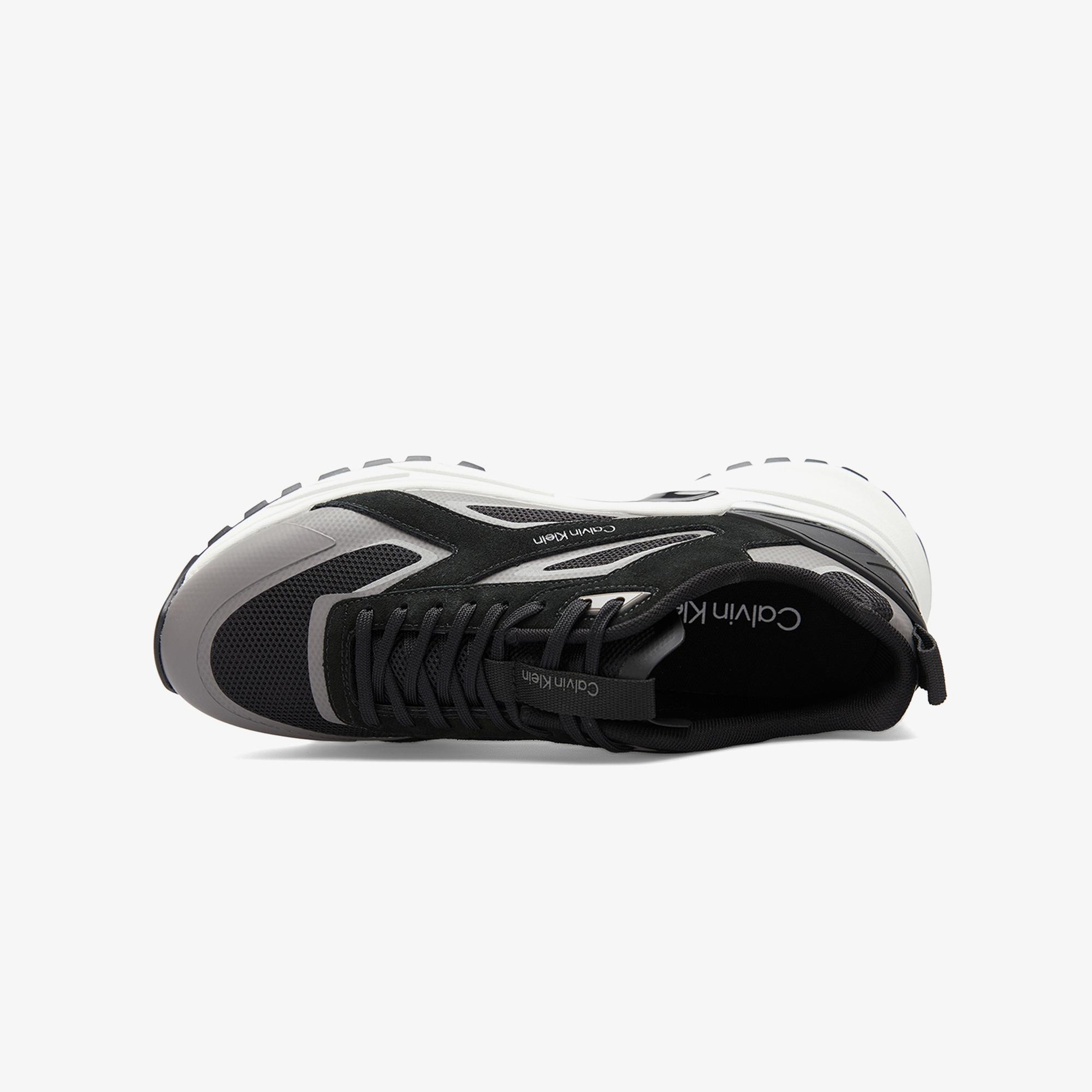 Calvin Klein Hike Runner Stripe Mix Erkek Siyah Sneaker