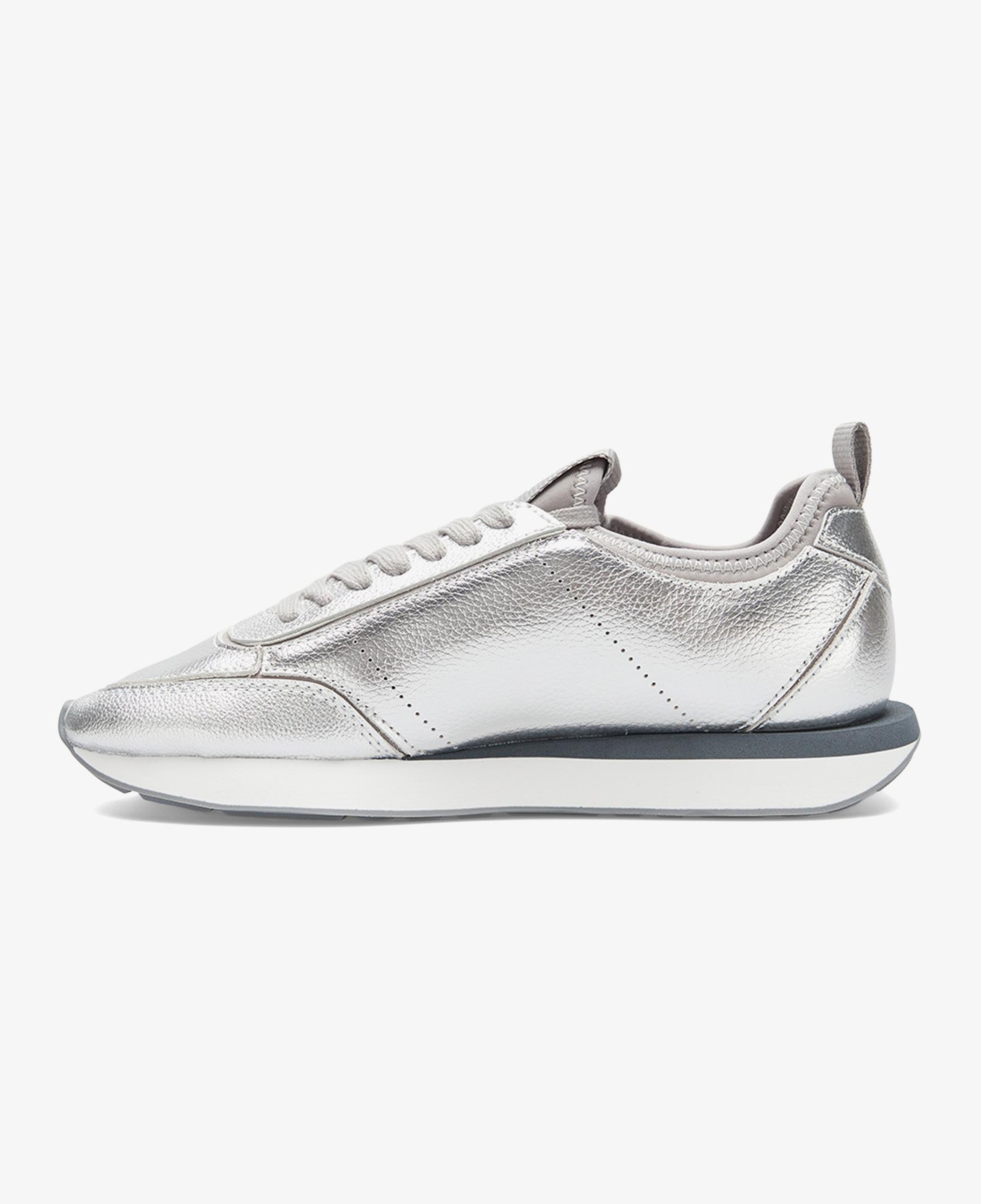Calvin Klein Retro Runner Metallic Kadın Gri Sneaker