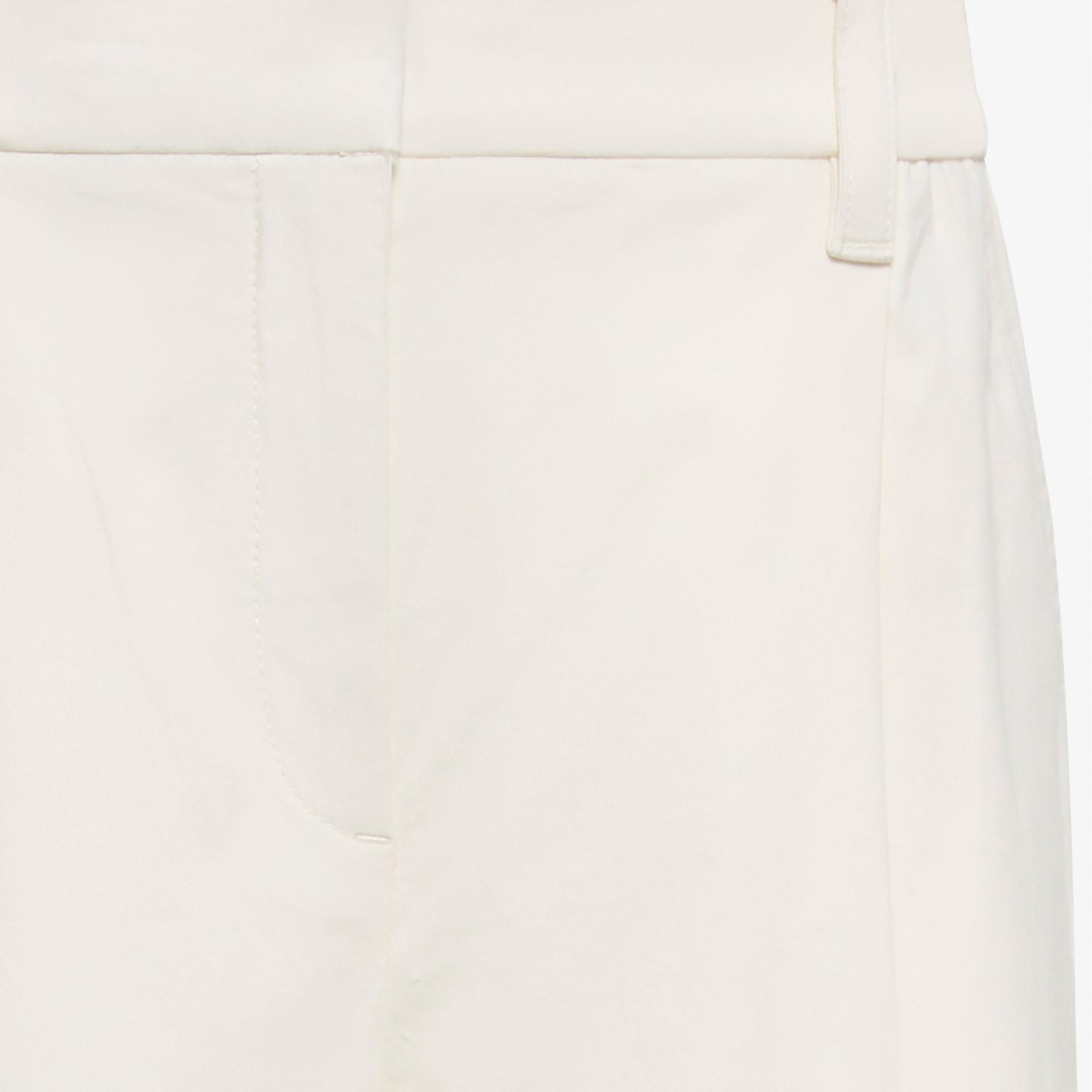 Calvin Klein Cotton EWaist Cargo Kadın Beyaz Pantolon