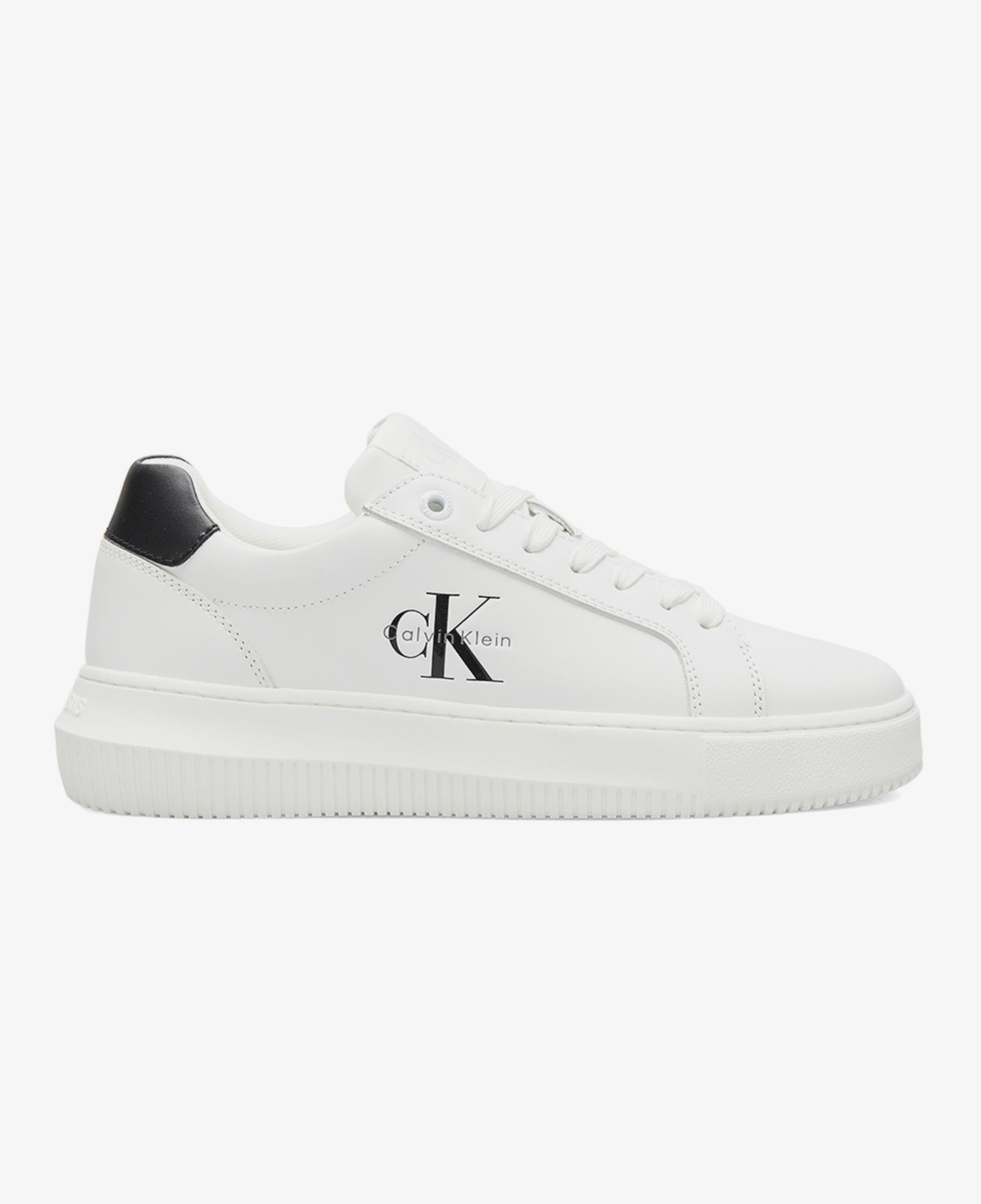 Calvin Klein Chunky Cupsole Mono Kadın Beyaz Sneaker