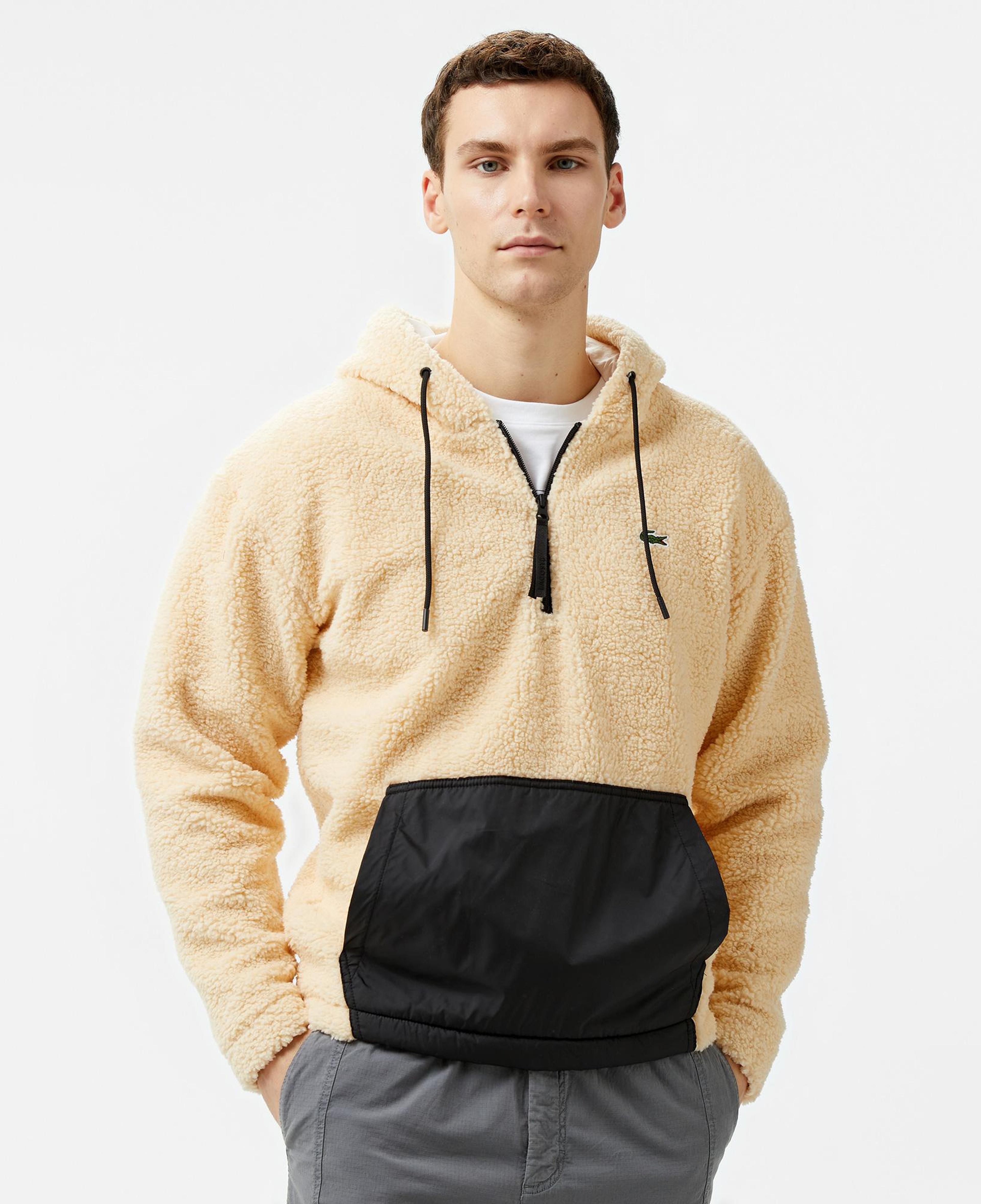 Lacoste Erkek Sarı Yarım Fermuarlı Sweatshirt