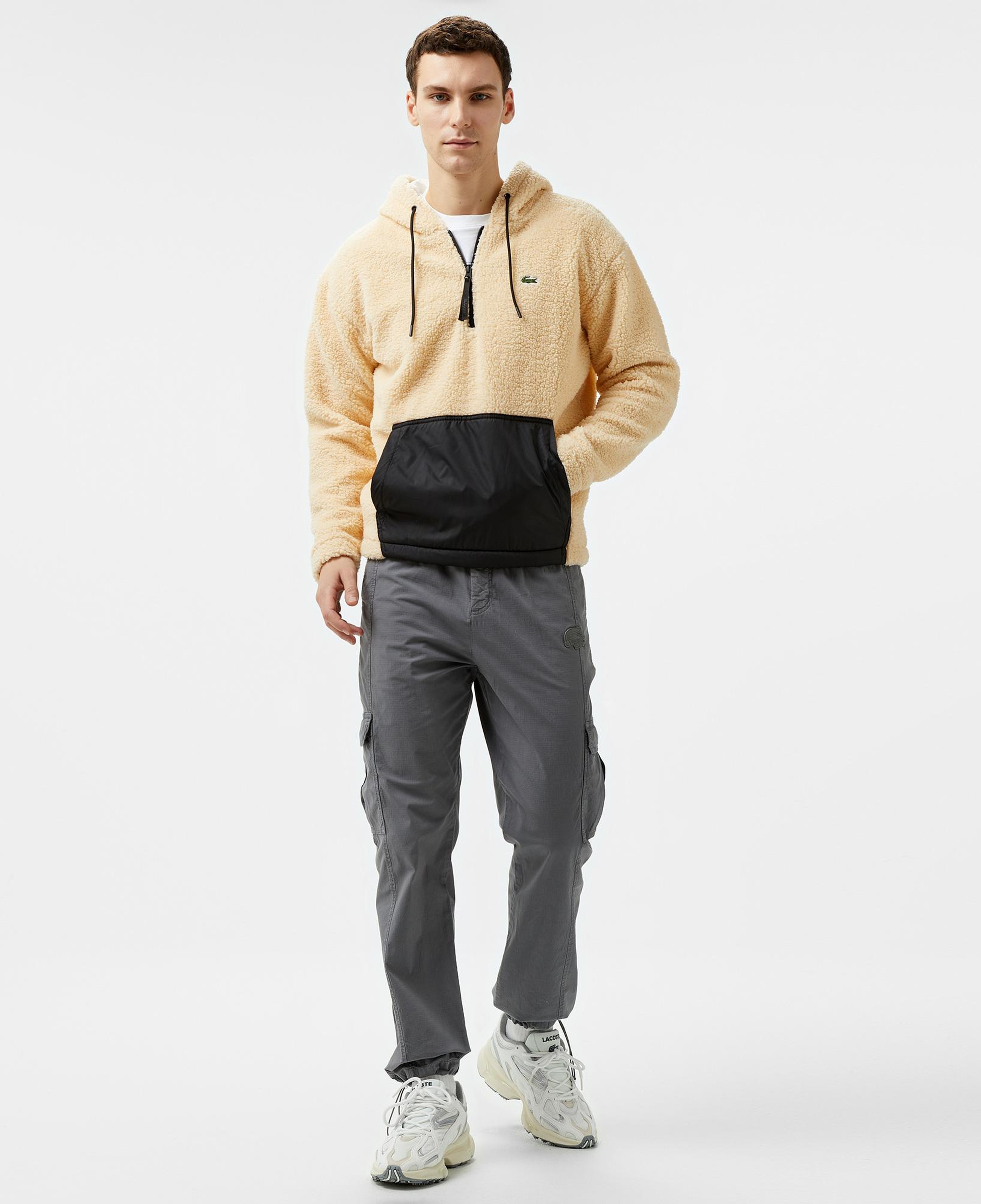 Lacoste Erkek Sarı Yarım Fermuarlı Sweatshirt