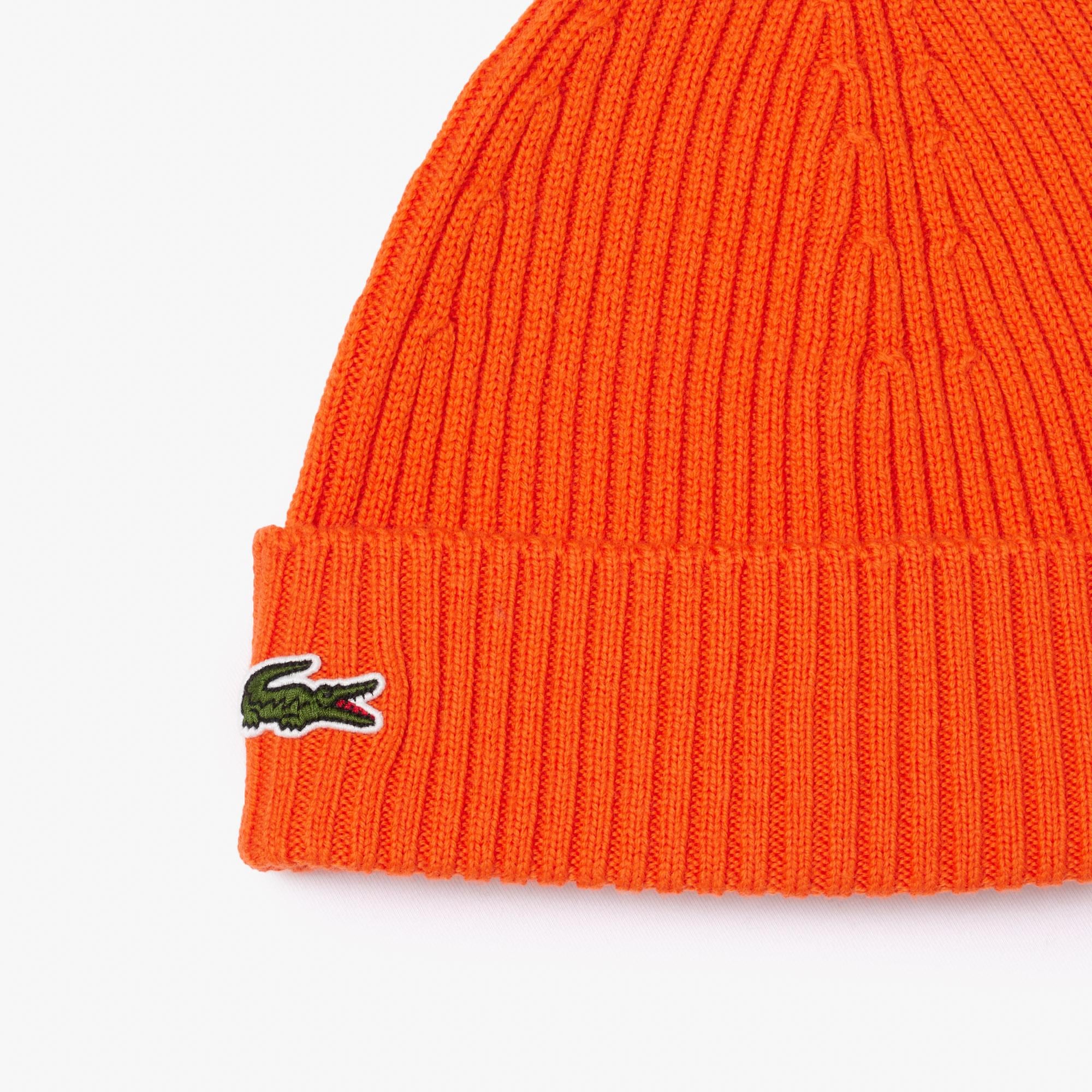 Unisex Turuncu Yün Bere