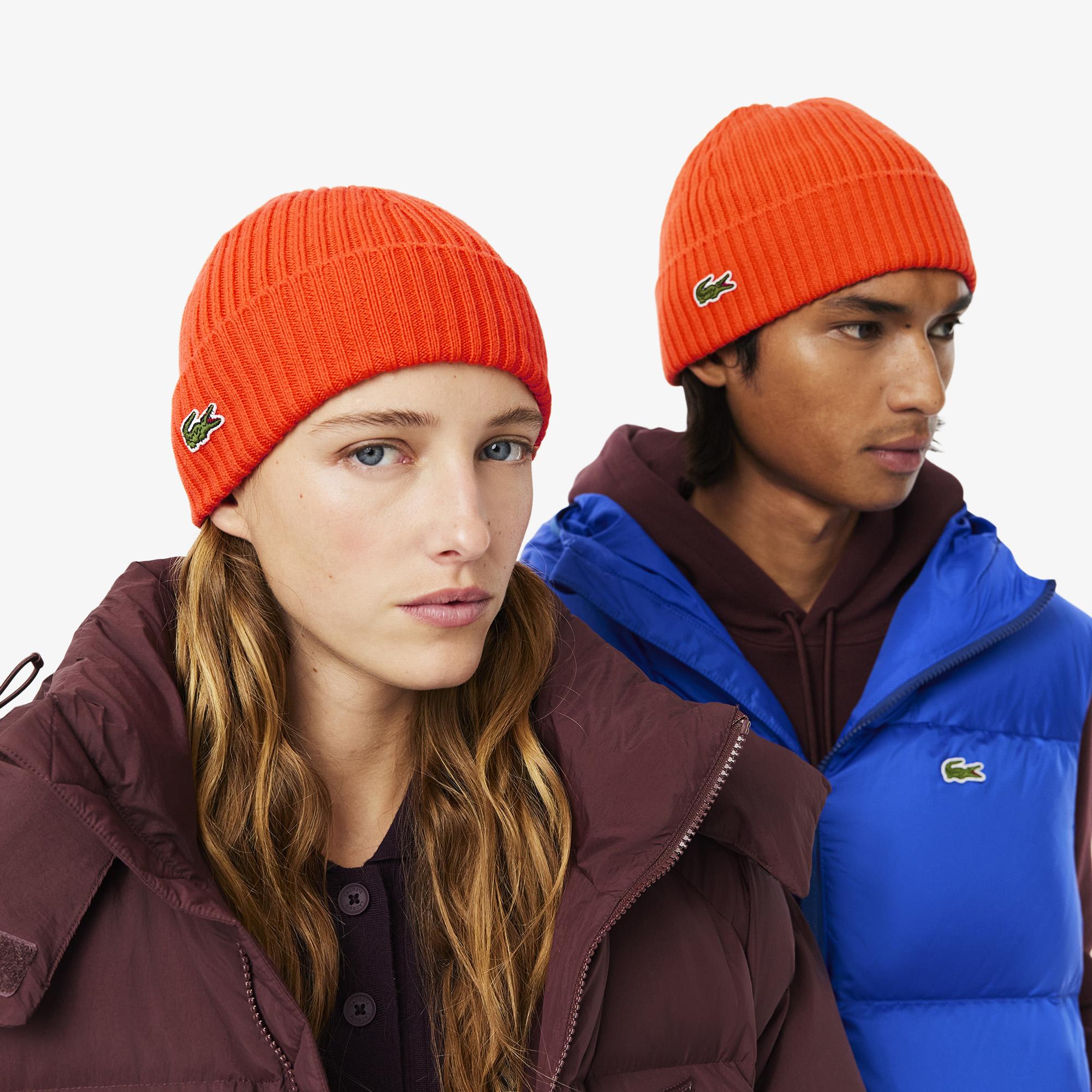 Unisex Turuncu Yün Bere