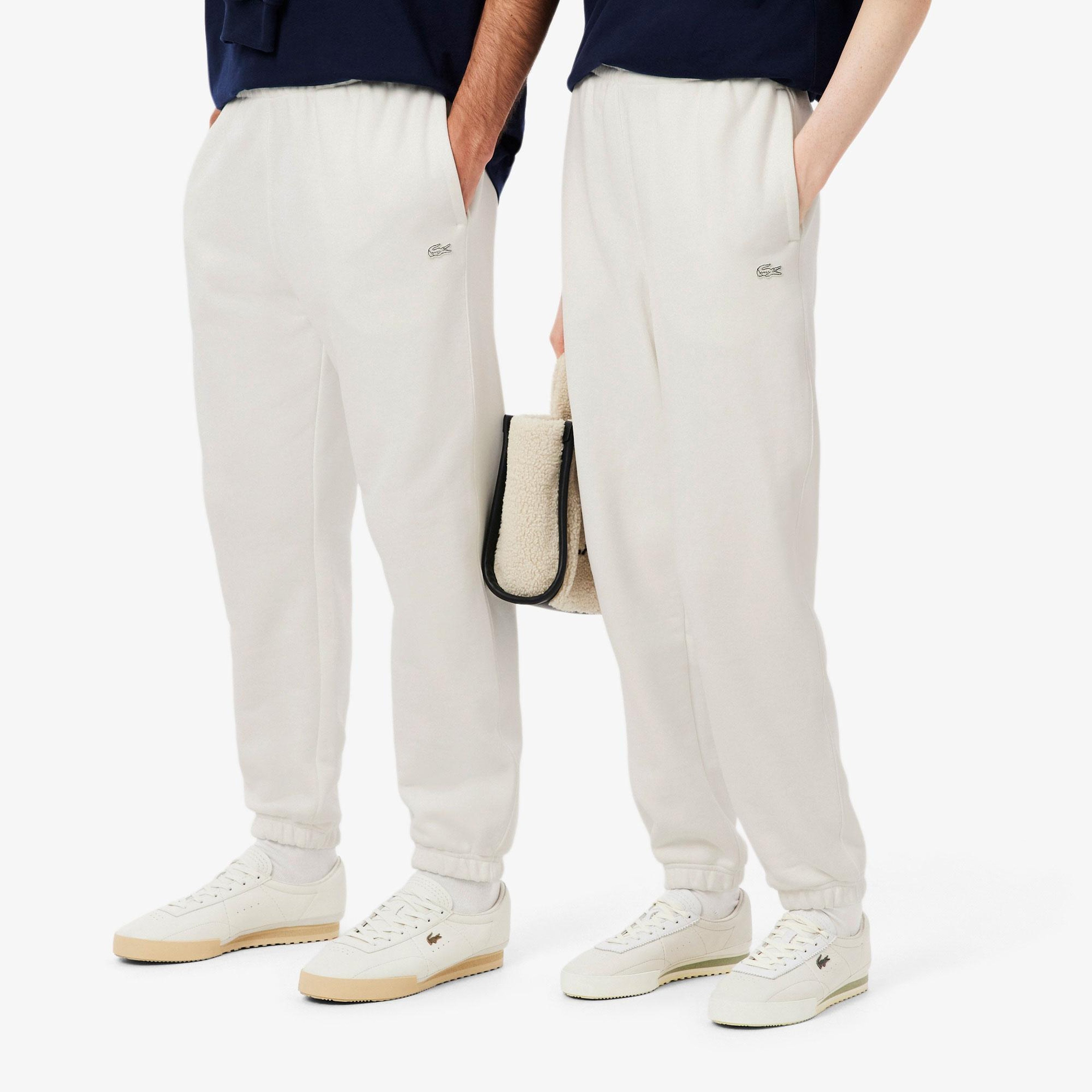 Lacoste Fleece Unisex Beyaz Eşofman Altı