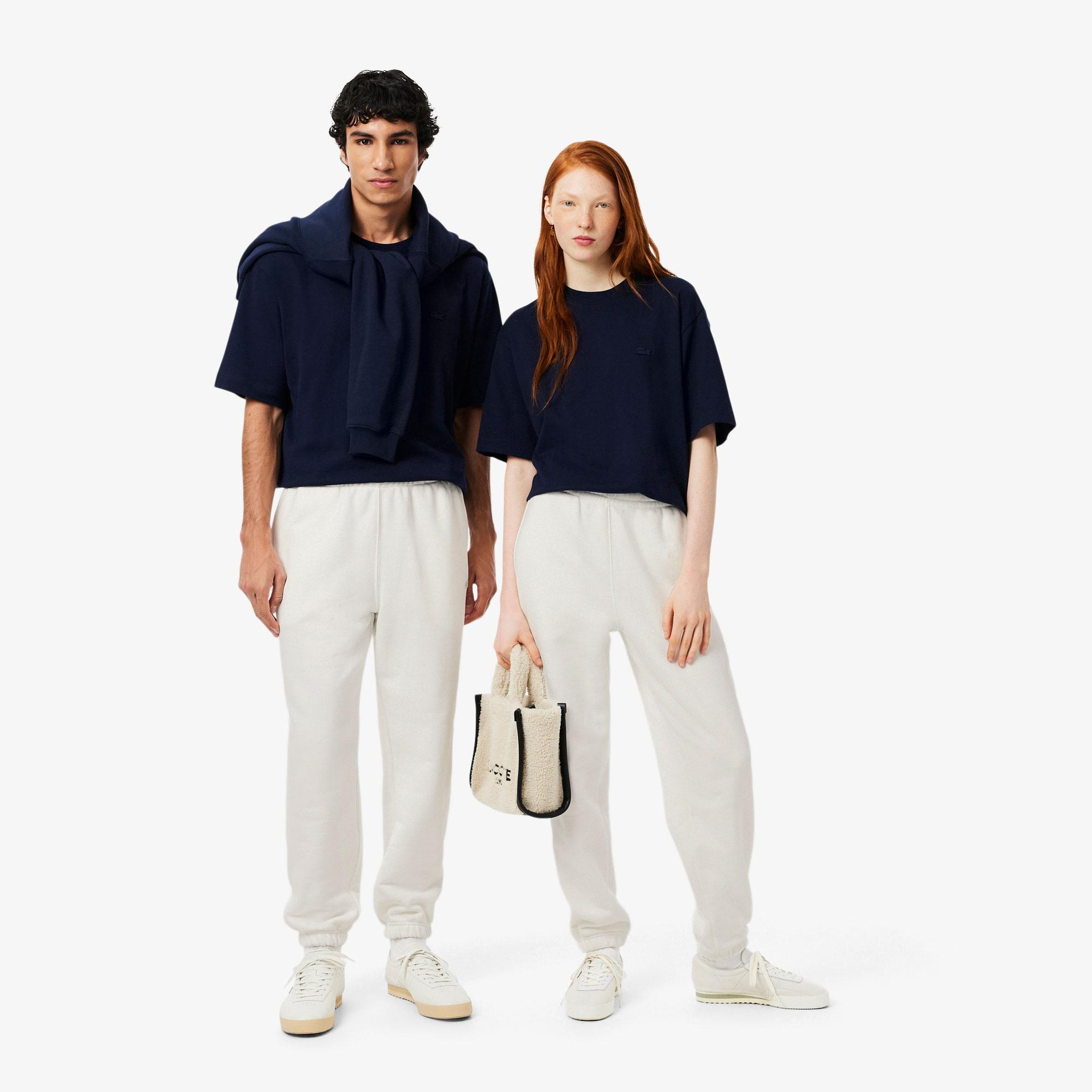 Lacoste Fleece Unisex Beyaz Eşofman Altı